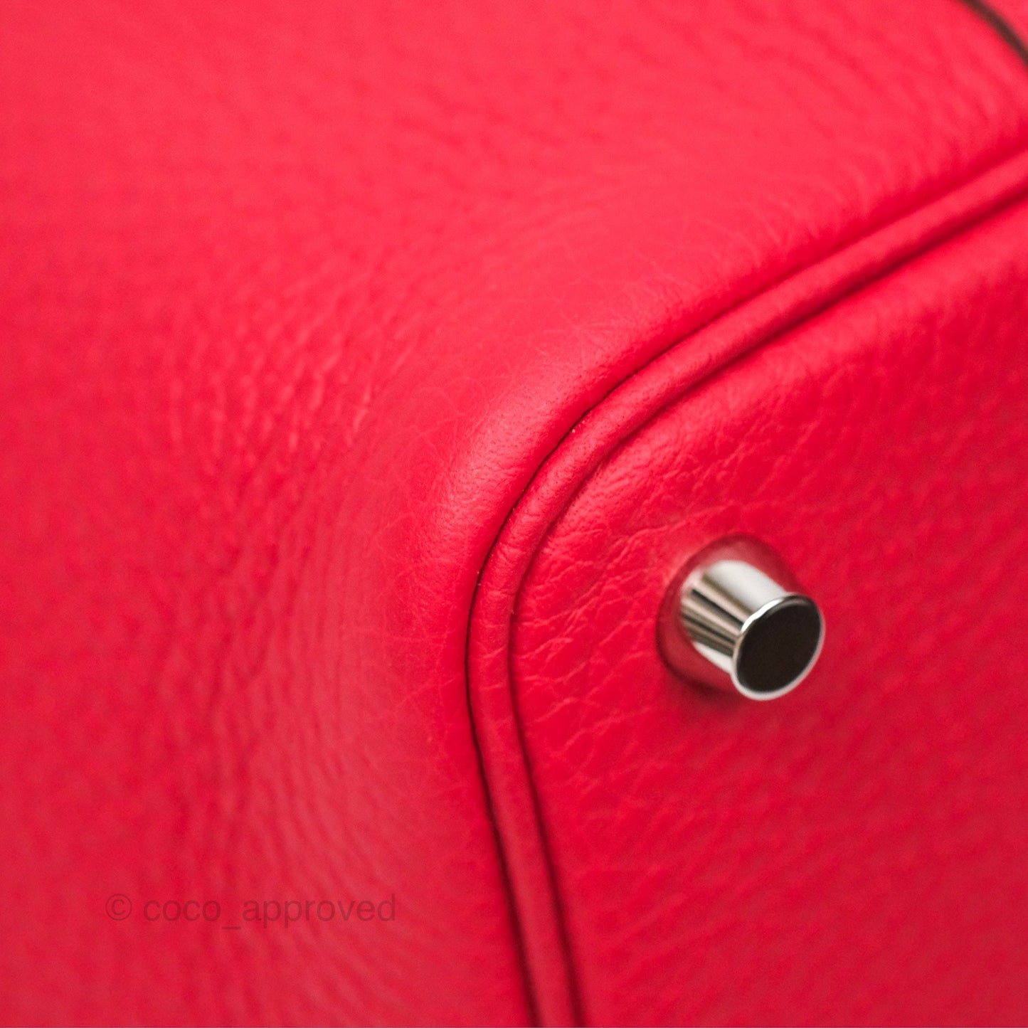 Hermès Picotin Lock 18 Vermillon Taurillon Clemence Palladium Hardware