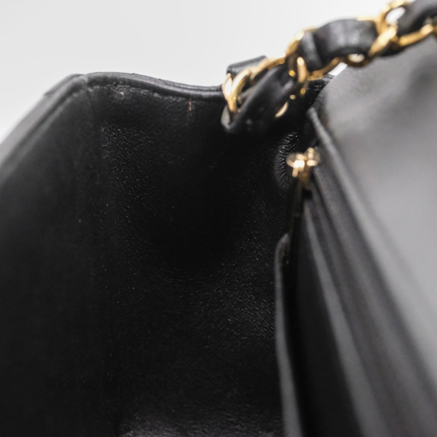 Chanel Mini Rectangular Flap Quilted Black Lambskin Gold Hardware