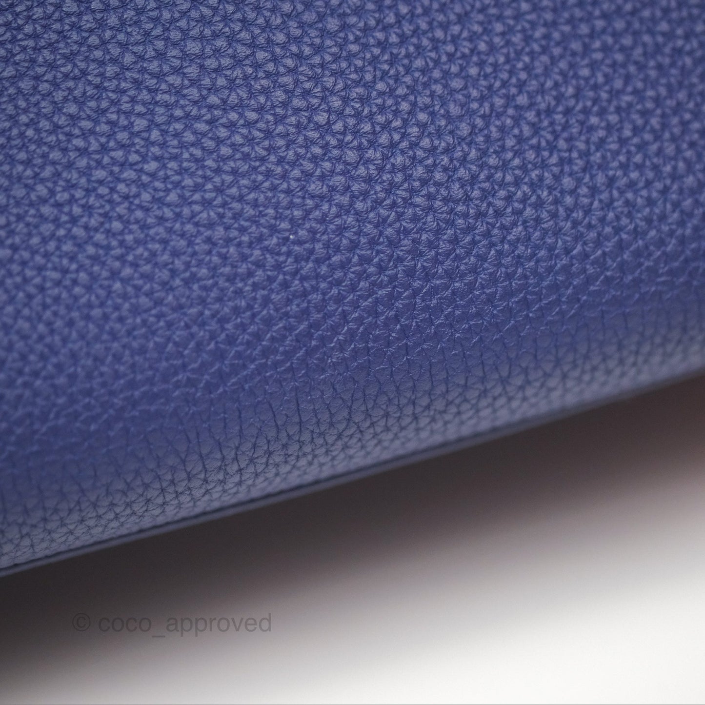 Hermès Kelly 32 Retourne Touch Bleu Encre Croc TM Palladium Hardware