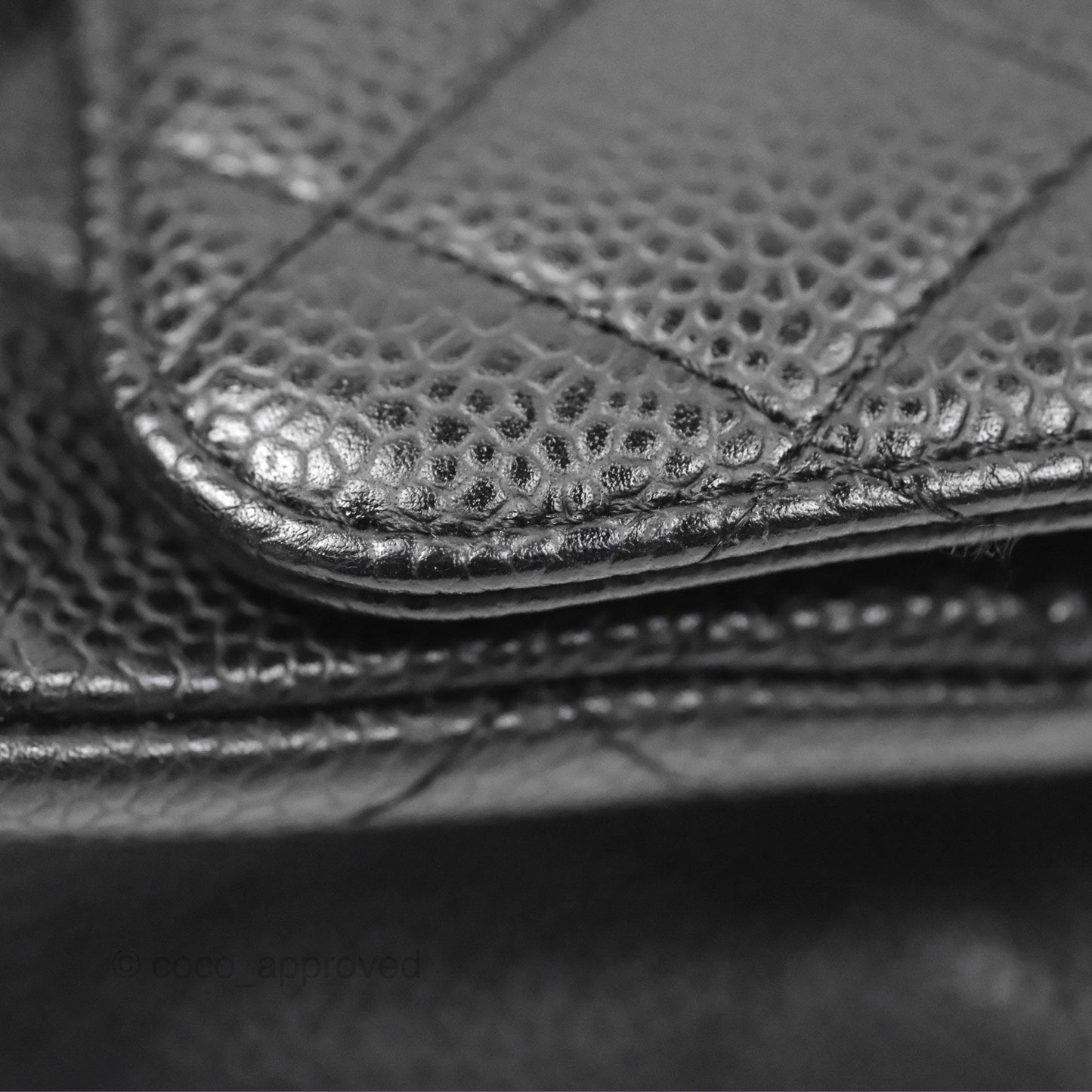 Chanel Small Quilted Classic Flap Black Caviar 24K Gold Hardware