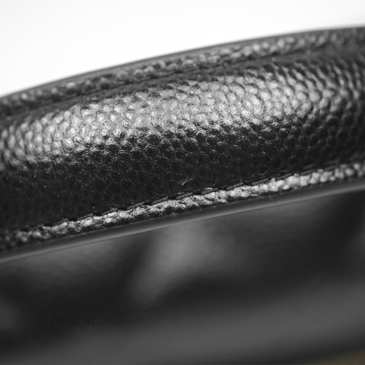 Chanel Quilted Top Handle Vanity with Chain Black Caviar Gold Hardware