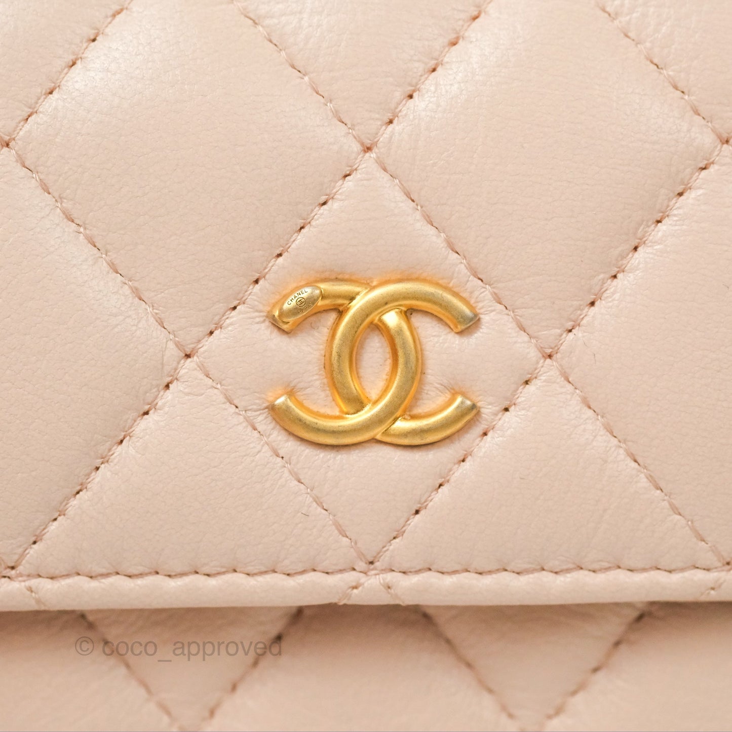 Chanel Mini Pearl Crush Clutch With Chain Belt Rose Clair Pink Aged Gold Hardware