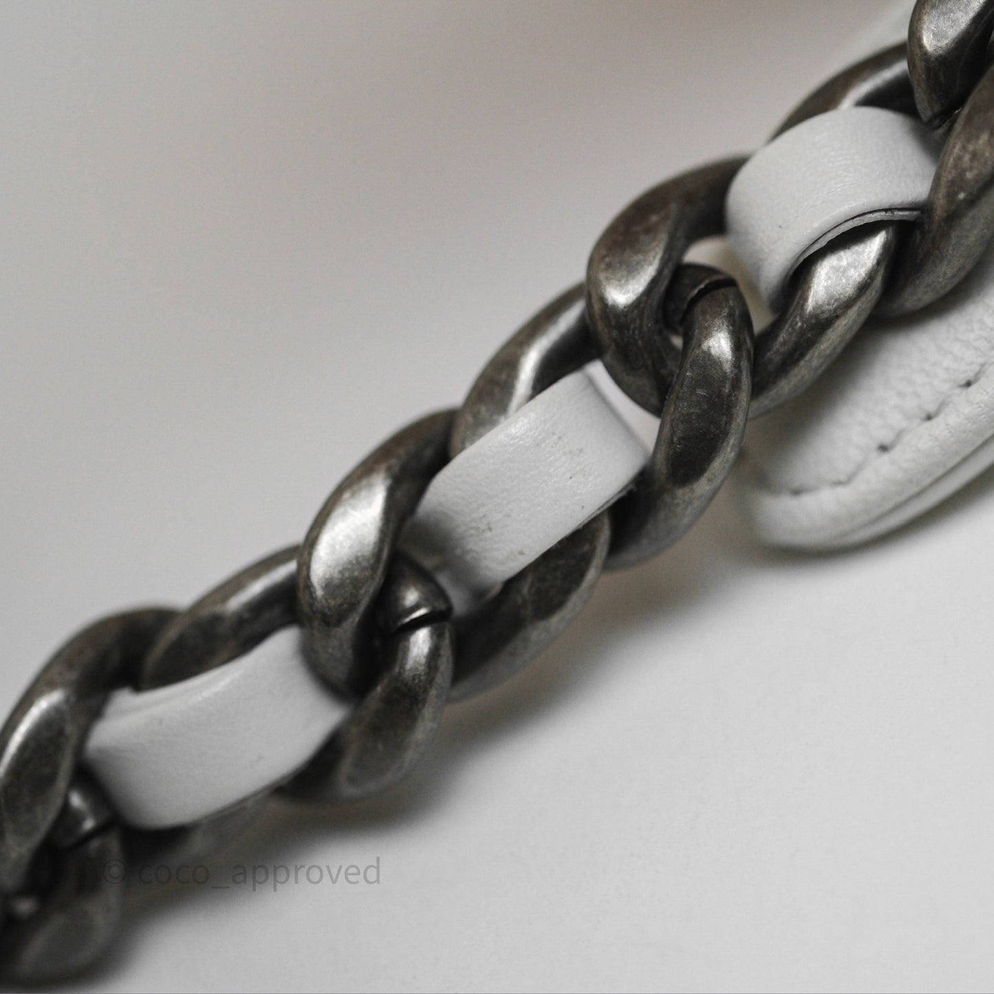 Chanel 19 Small White Mixed Hardware