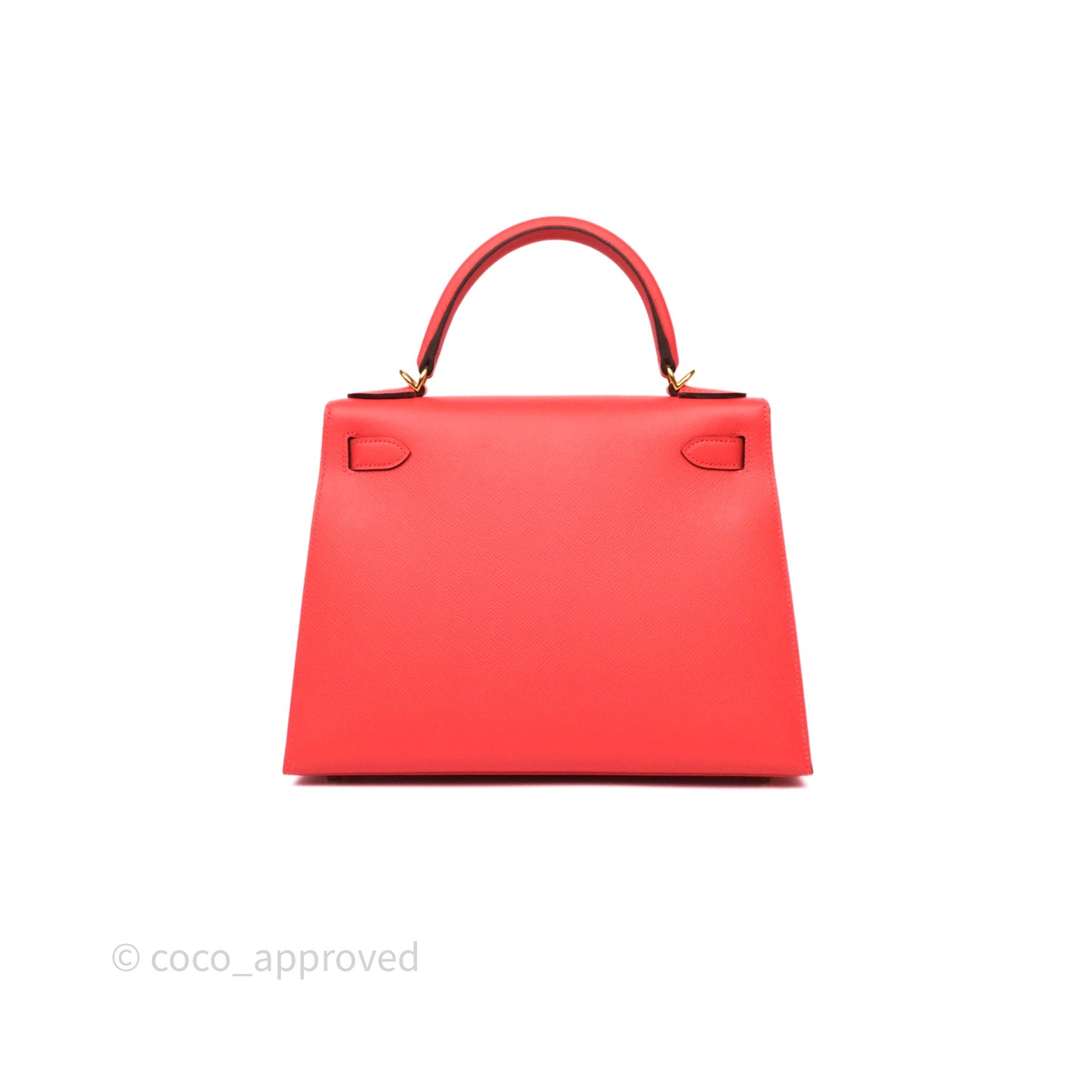 Hermès Sellier Kelly 28 Rose Jaipur Epsom Gold Hardware