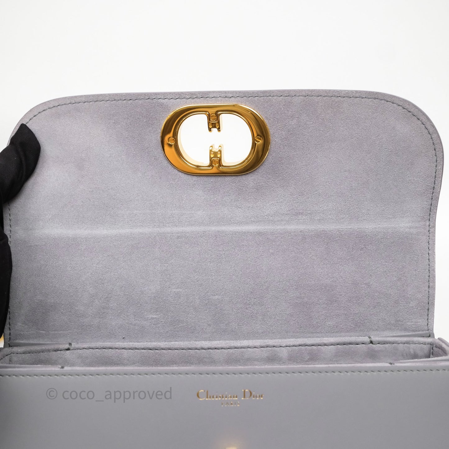 Dior 30 Montaigne Avenue Bag Grey Box Calfskin