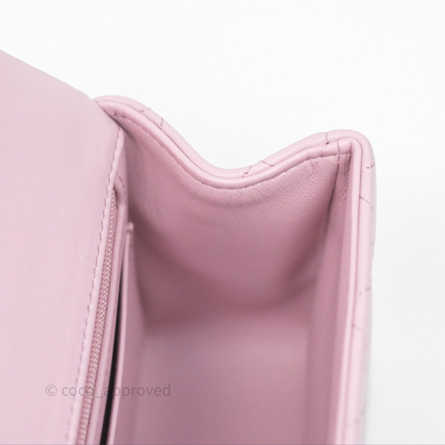 Chanel Top Handle Mini Rectangular Flap Pink Lambskin Gold Hardware