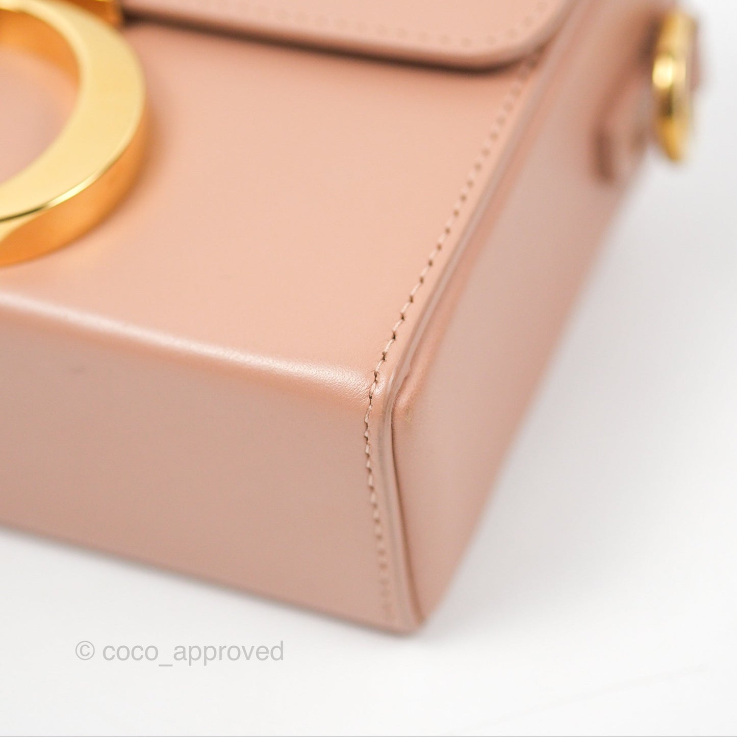 Christian Dior 30 Montaigne Rose Des Vents Calfskin Box Bag