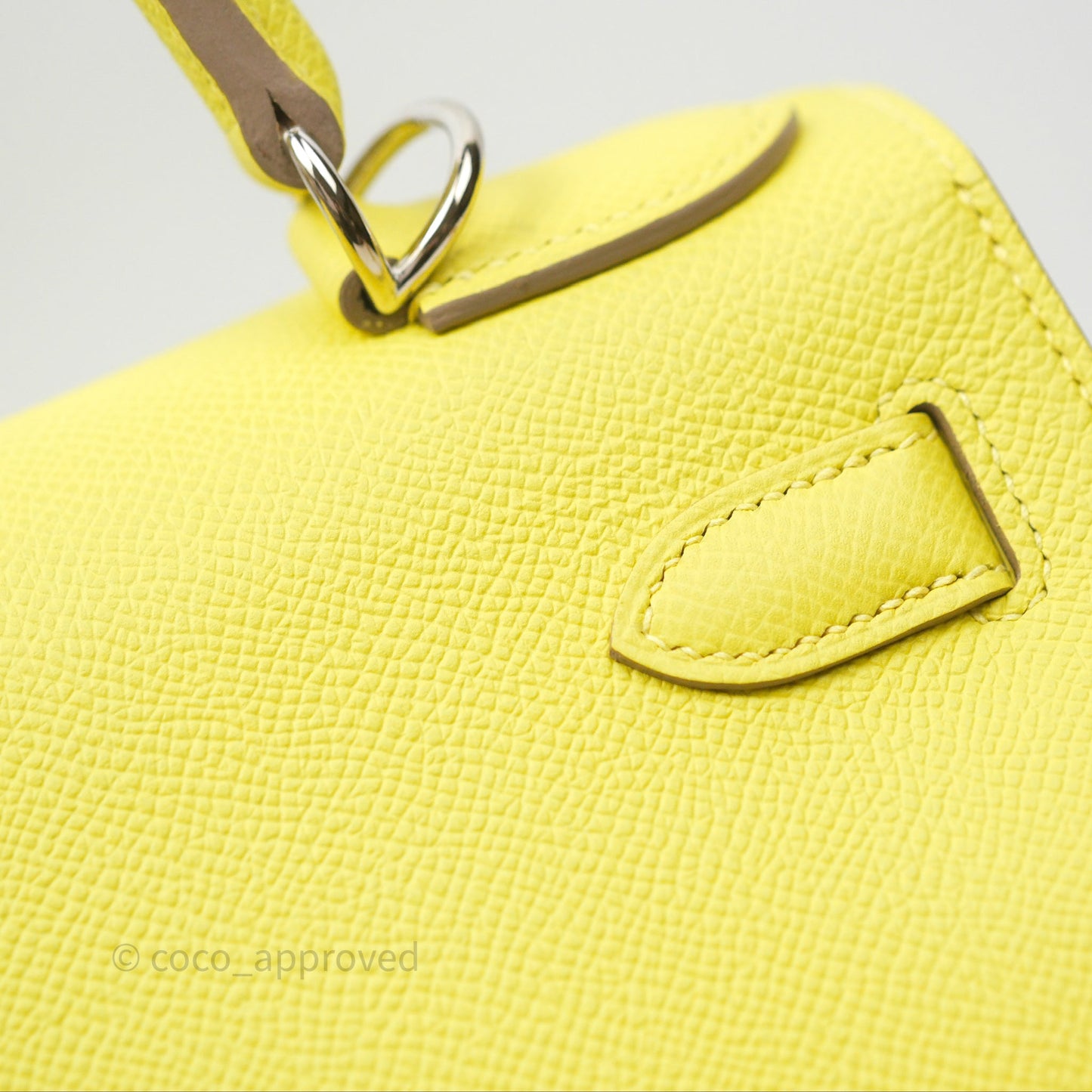 Hermès Kelly 28 Lime 9R Epsom Palladium Hardware