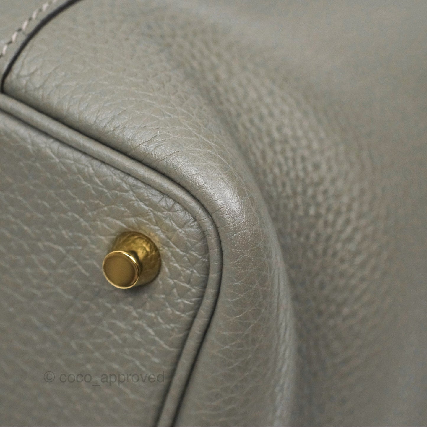 Hermès Picotin Lock 18 Gris Meyer 0L Clemence Gold Hardware
