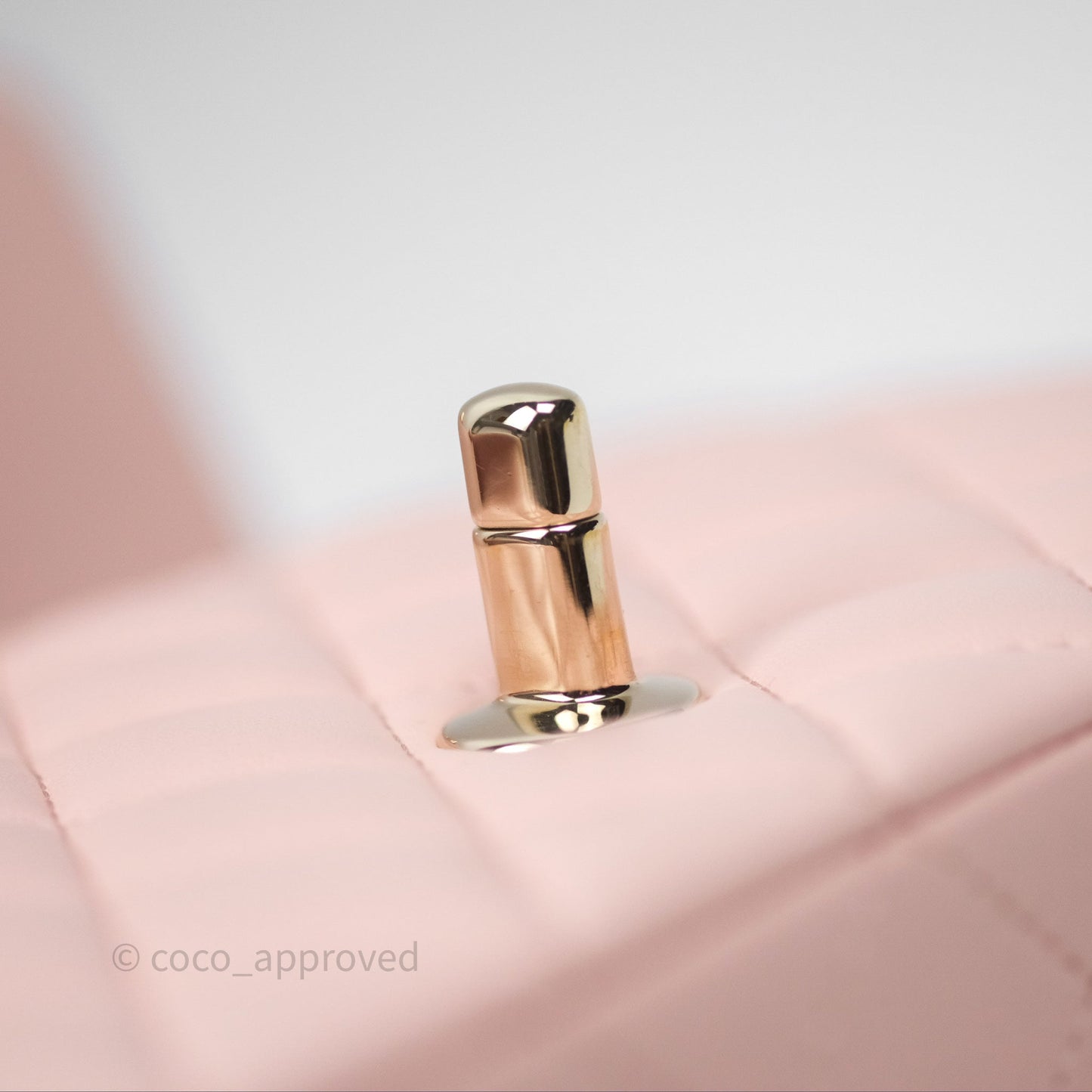 Chanel Top Handle Mini Rectangular Flap Pink Lambskin Gold Hardware