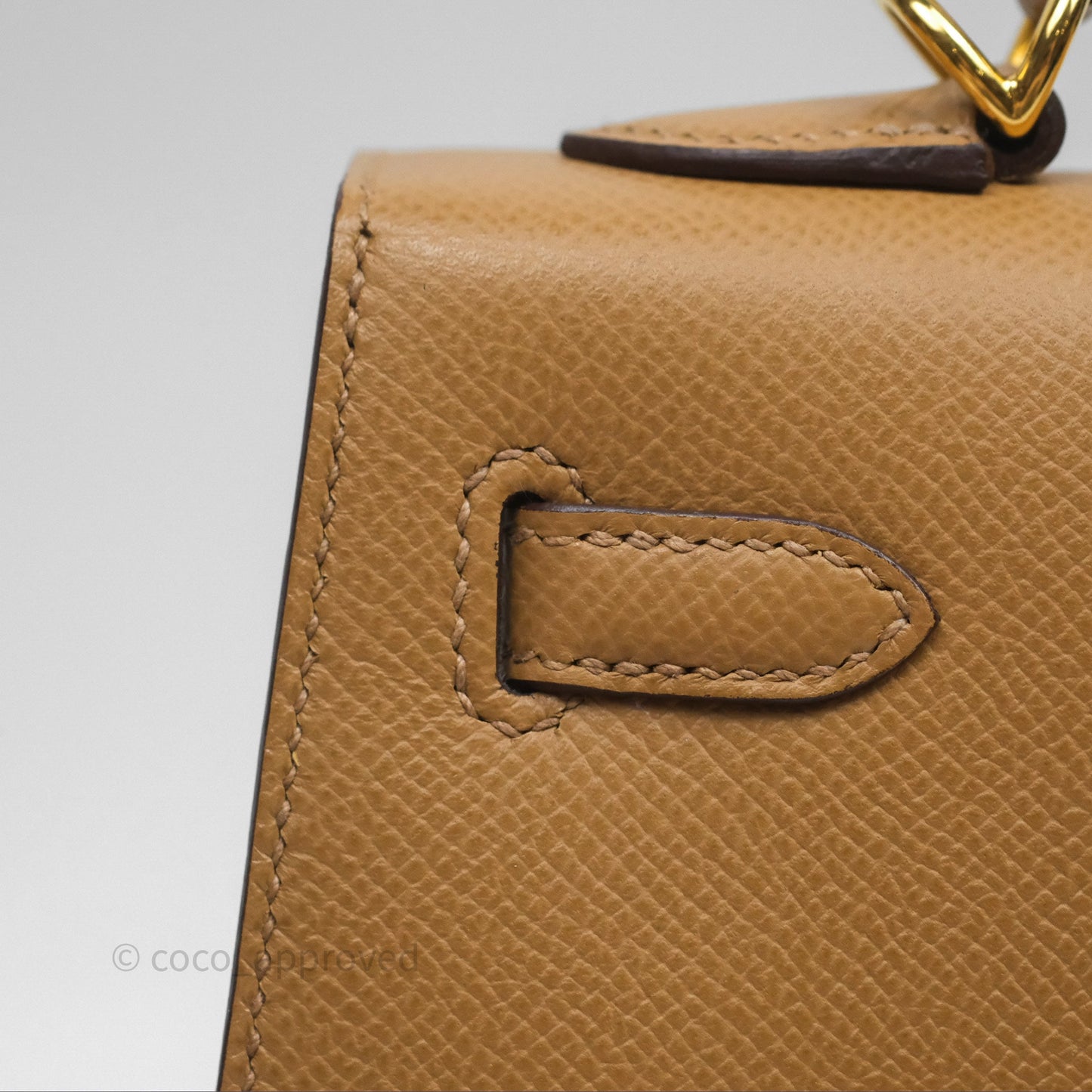 Hermès Sellier Kelly 25 Chai 0M Epsom Gold Hardware