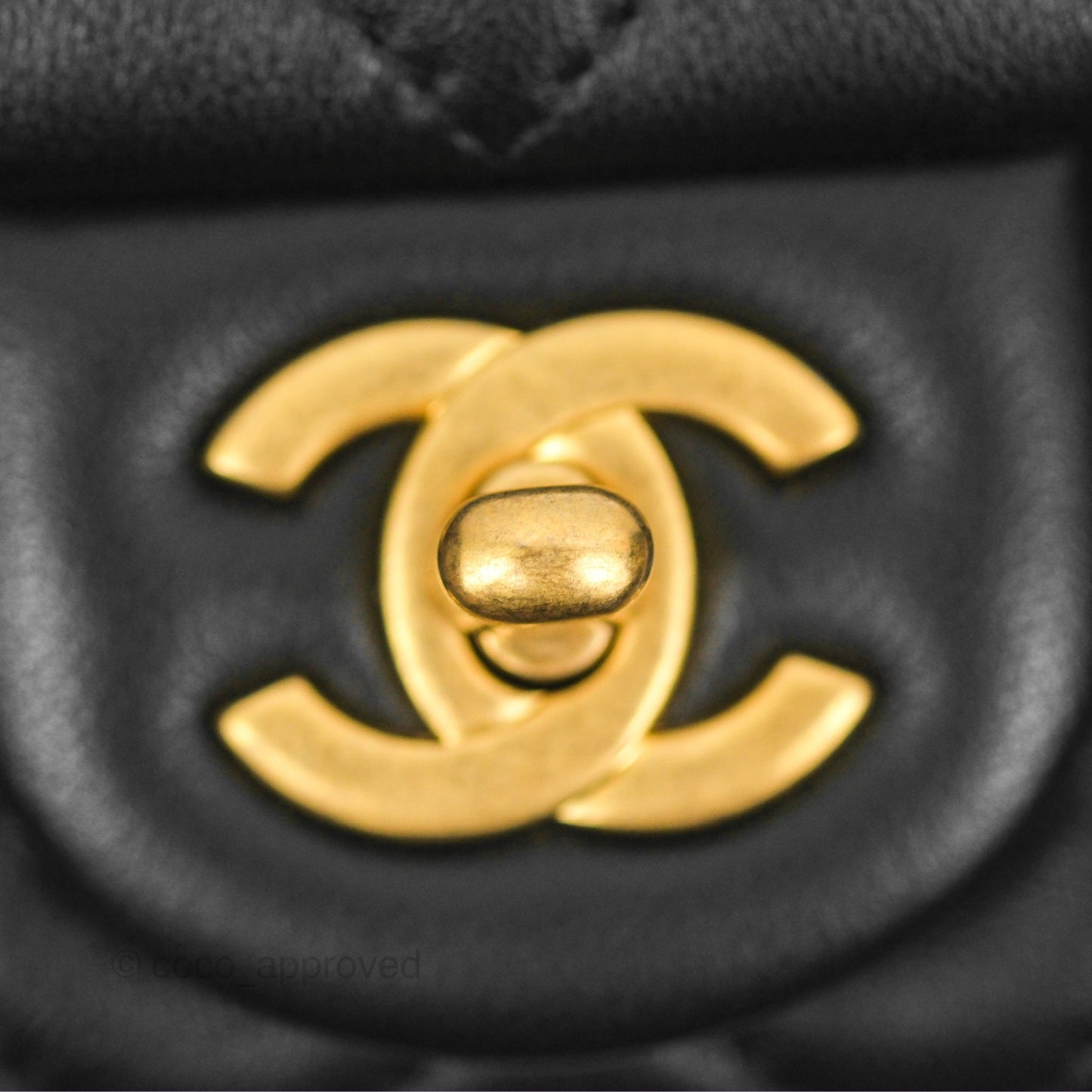 Chanel Pearl Crush Mini Rectangular Quilted Black Lambskin Aged Gold Hardware