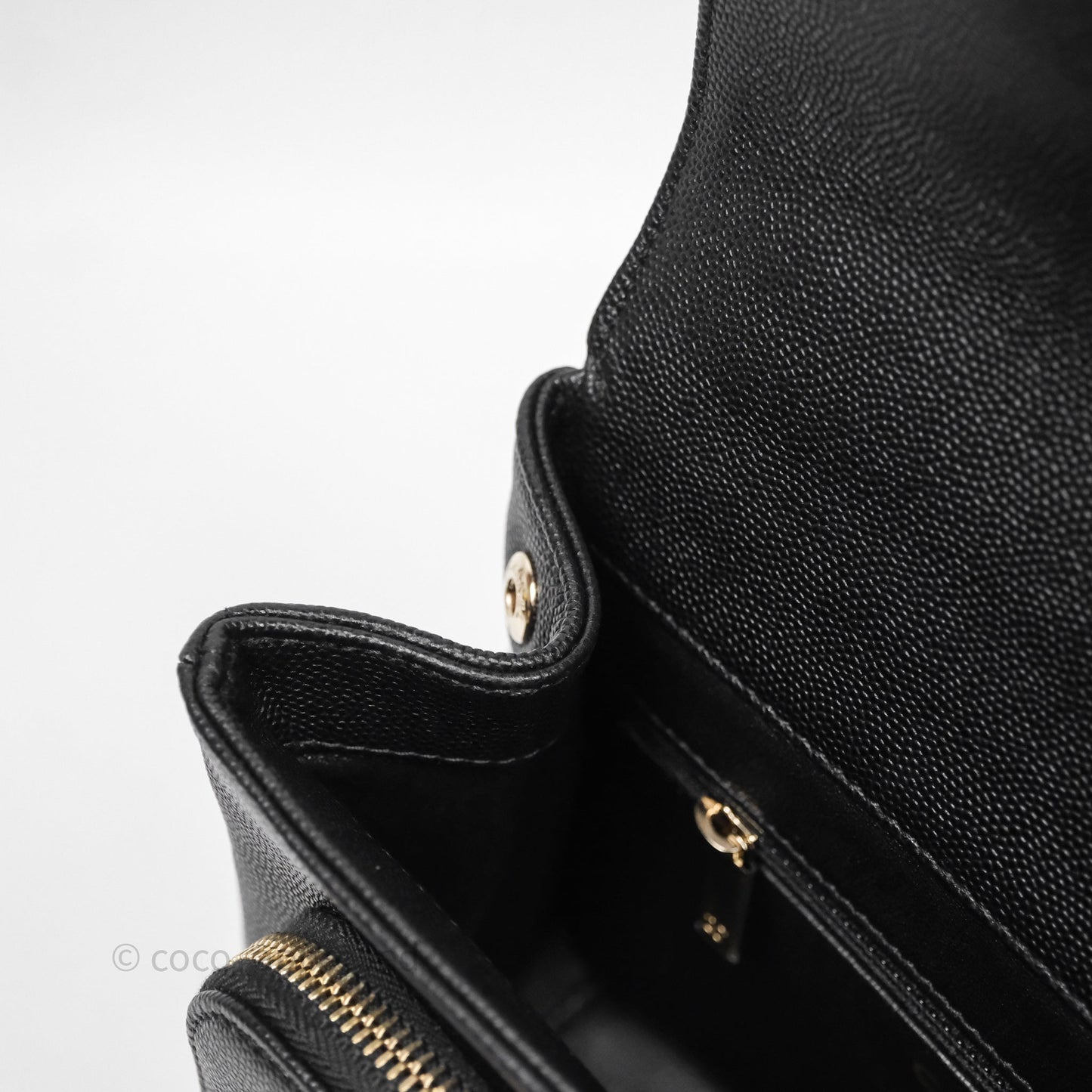 Chanel Quilted Medium Business Affinity Flap Black Caviar Gold Hardware