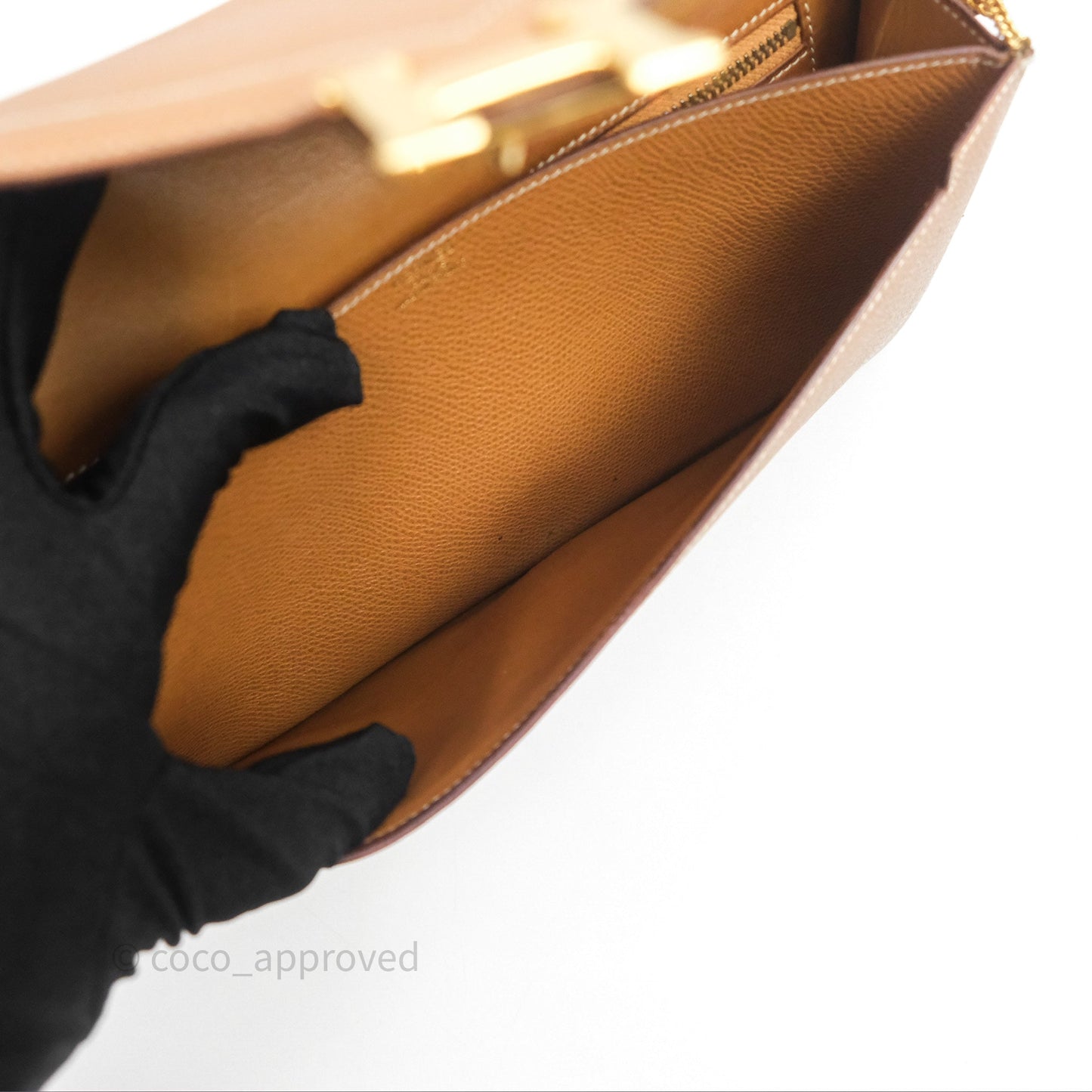 Hermès Vintage Lydie Gold Bag Gold Hardware