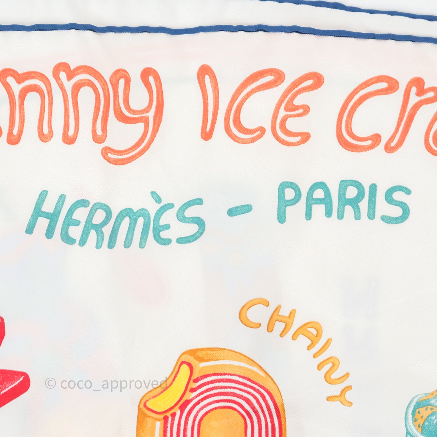 Hermès Funny Ice Cream Scarf 70