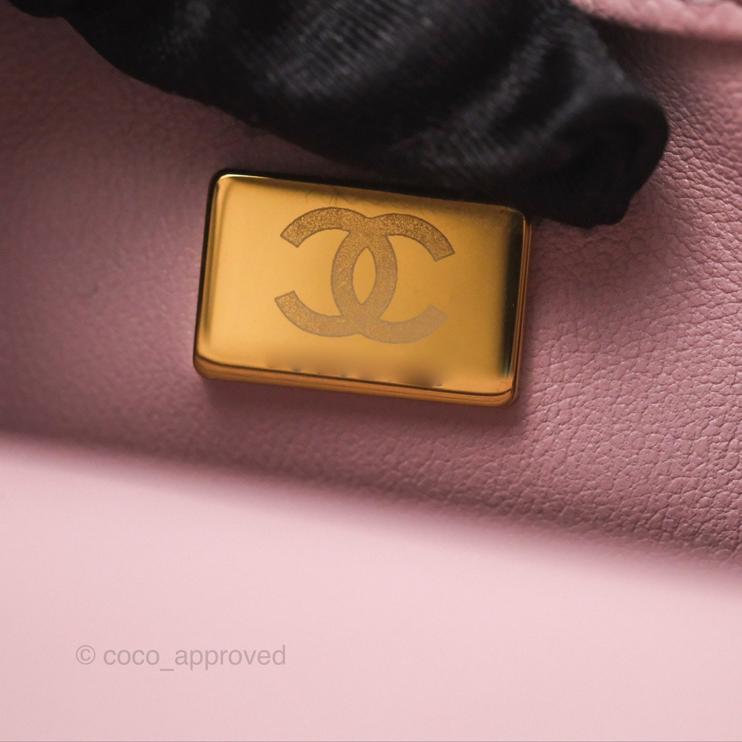Chanel Mini Flap Bag Heart Adjustable Chain Dusty Pink Caviar Aged Gold Hardware