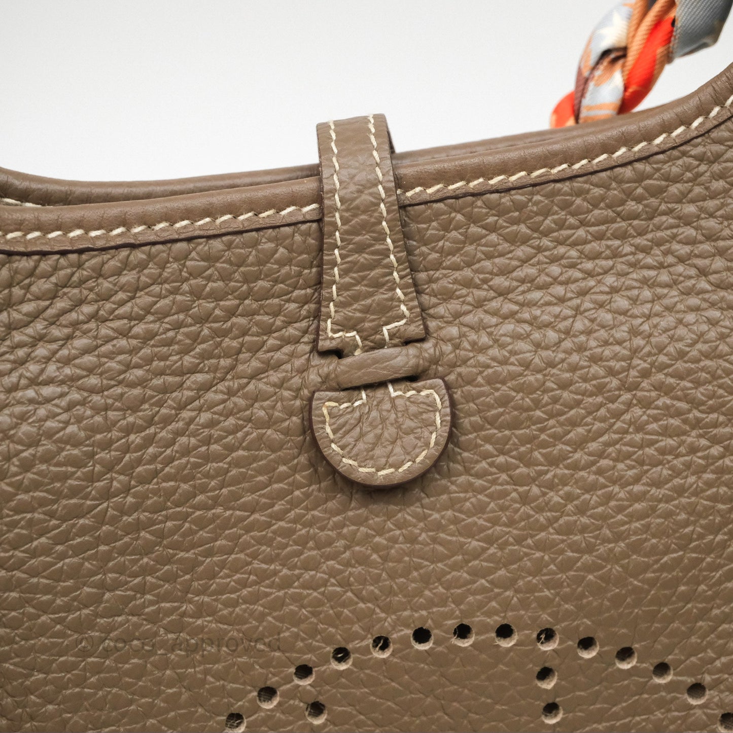 Hermès Mini Evelyne 16 Etoupe Clemence Palladium Hardware