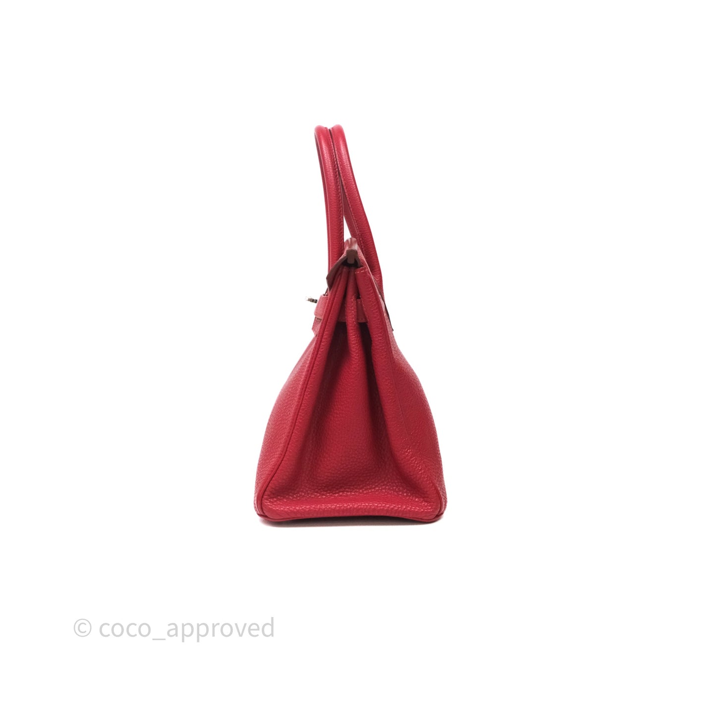 Hermès Birkin 30 Rouge Togo Palladium Hardware