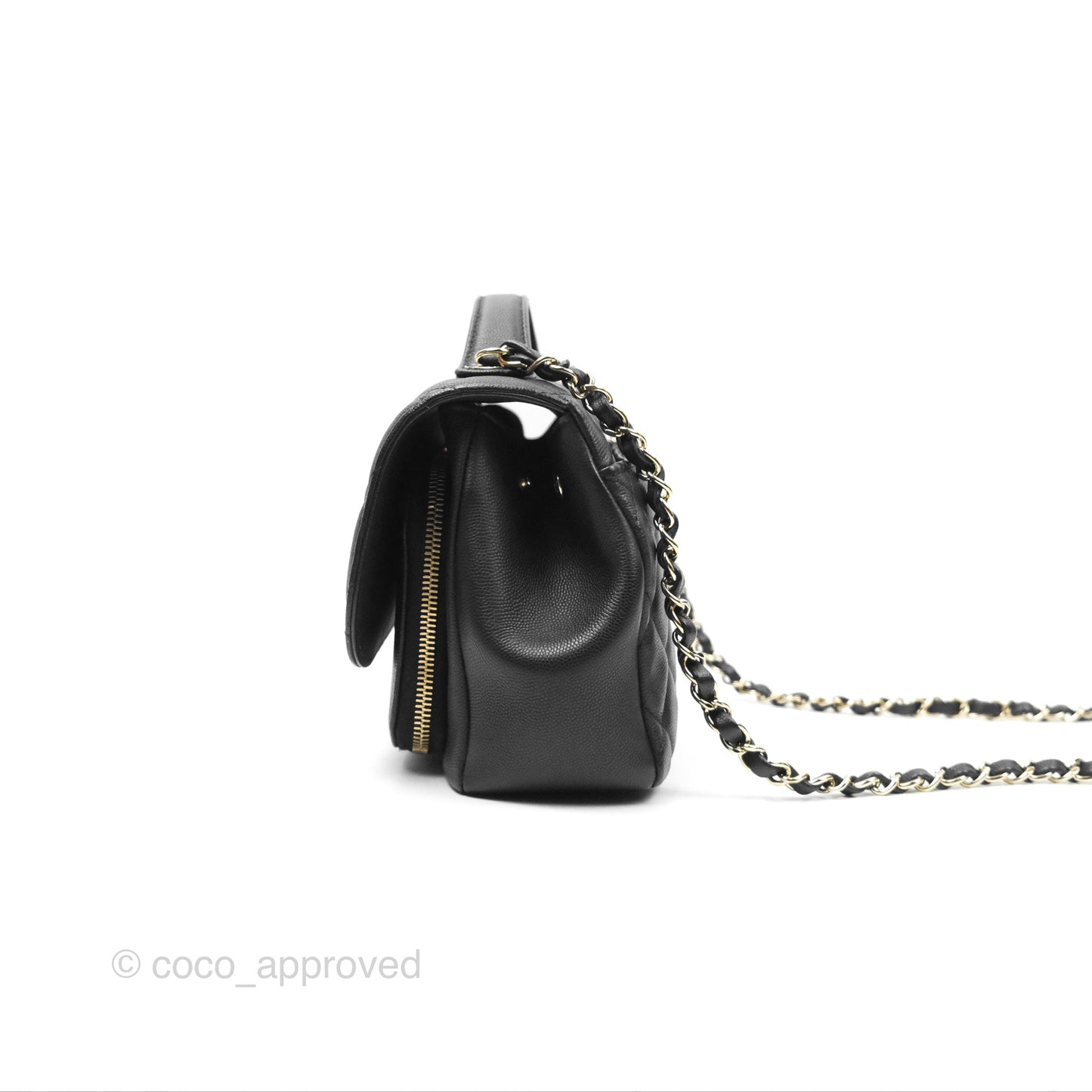 Chanel Quilted Medium Business Affinity Flap Matte Black Caviar Gold Hardware