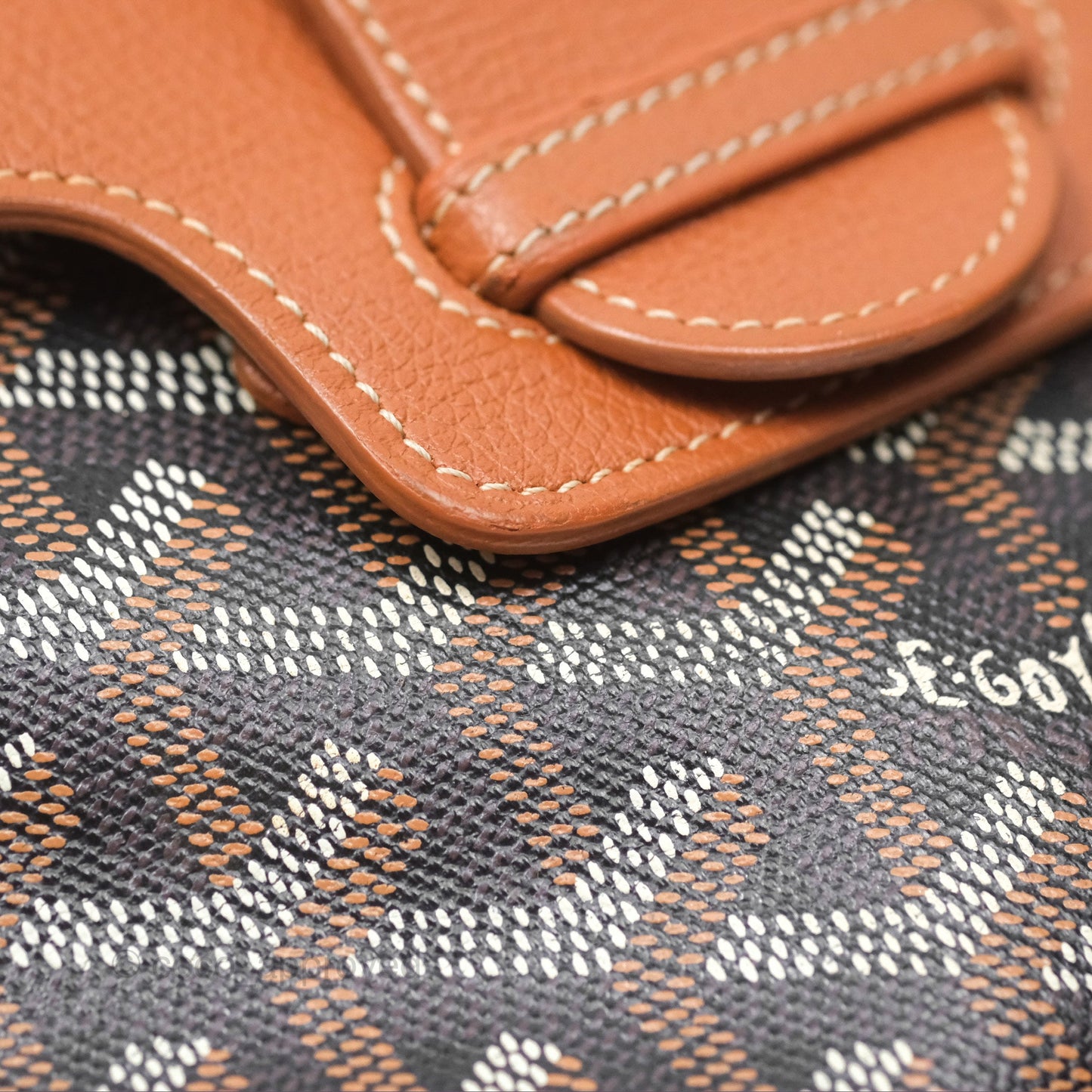 Goyard Saïgon Mini Bag Tan Goyardine Canvas/Chevroches Calfskin
