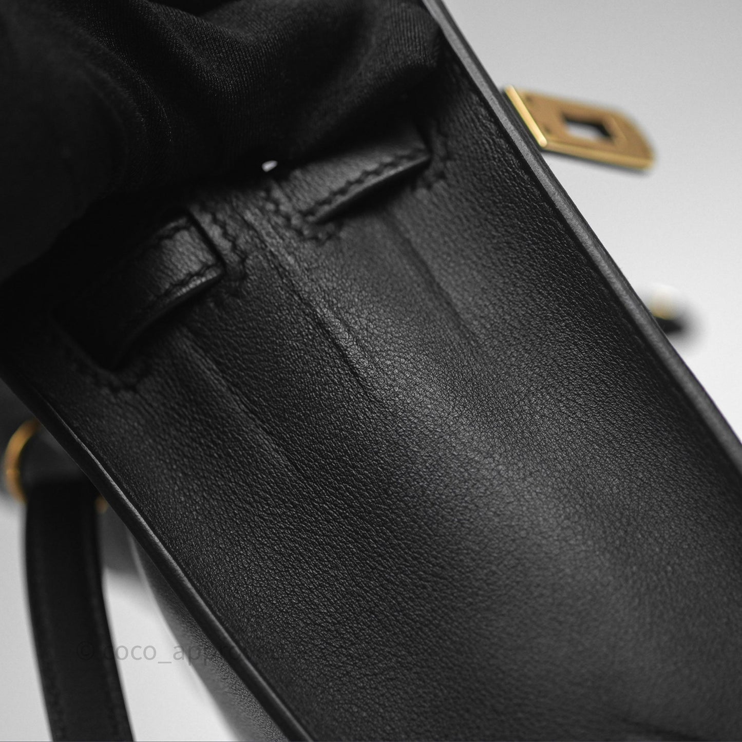 Hermès Kelly Danse II Bag Black Noir 89 Swift Gold Hardware