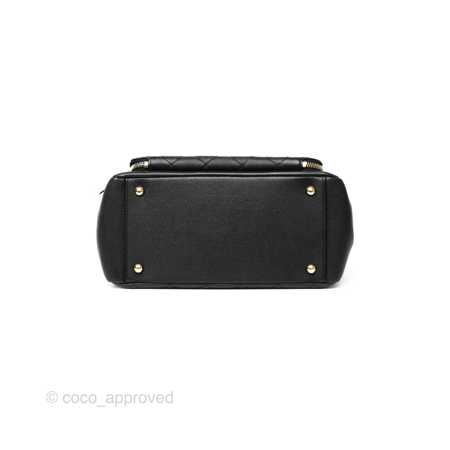 Chanel Small Business Affinity Shopping Bag Black Caviar Gold Hardware