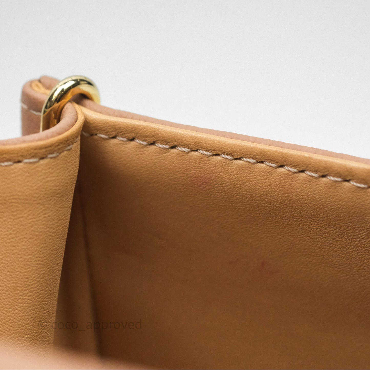 Delvaux Mini Brillant Bag Vison Grained Calfskin Gold Hardware with Twilly
