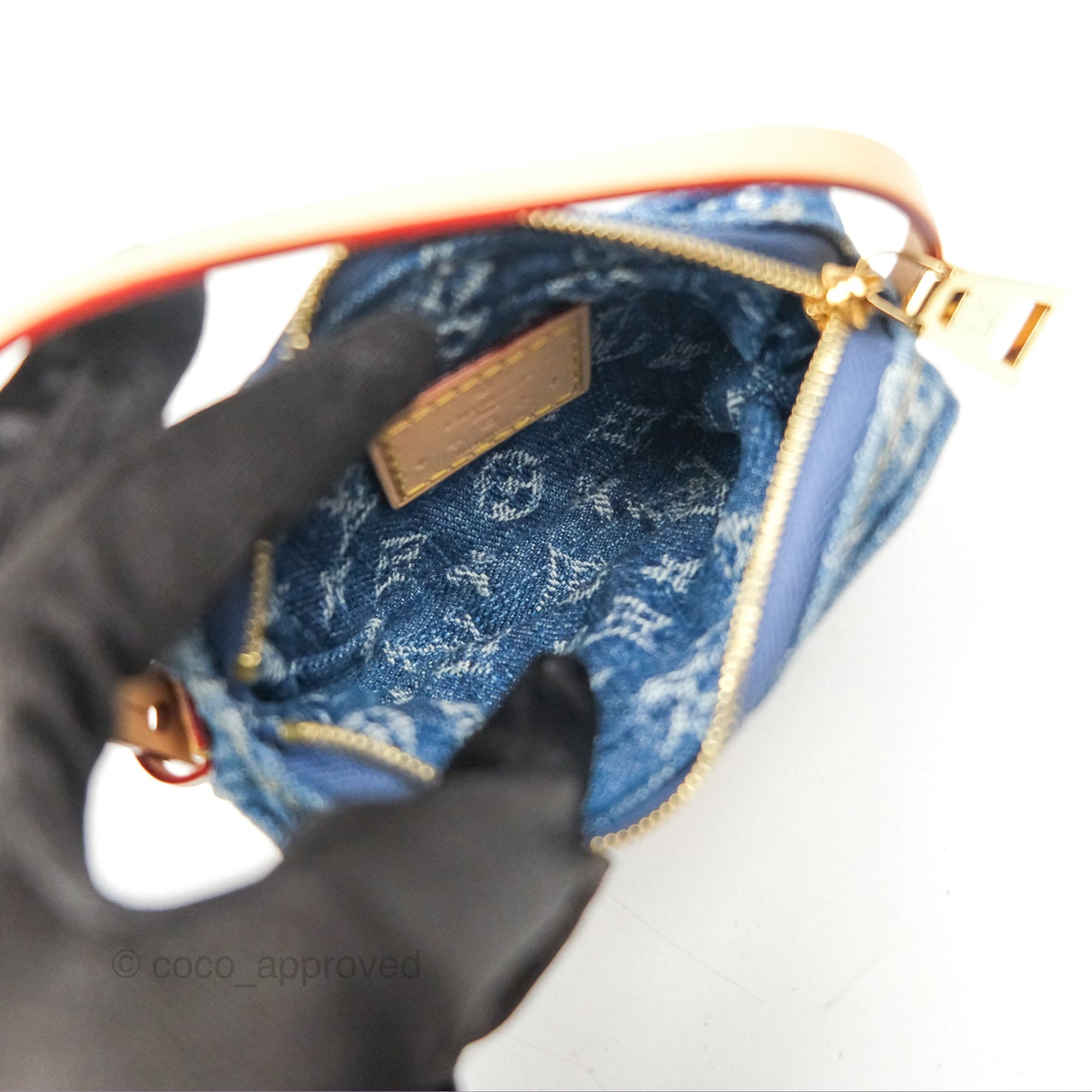 Louis Vuitton Croissant MM Denim Blue Monogram