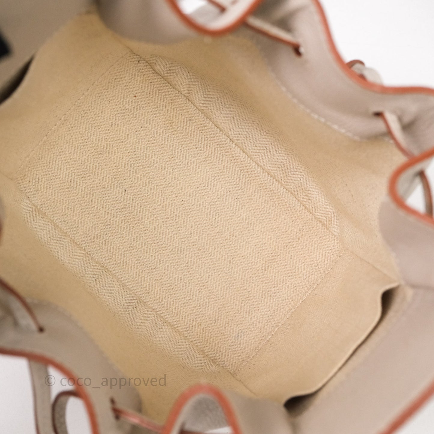 Loewe Mini Hammock Drawstring Light Ghost Calfskin