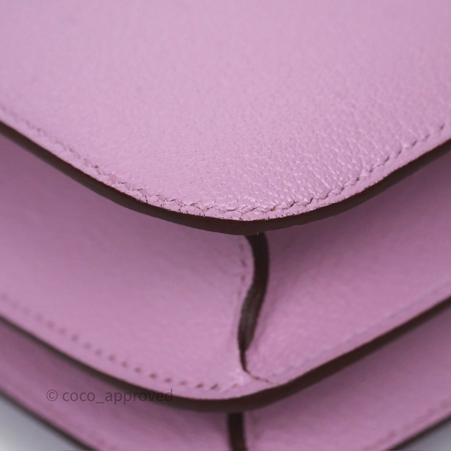 Hermès Constance Mini 18cm Mauve Sylvestre X9 Chevre Mysore Palladium Hardware