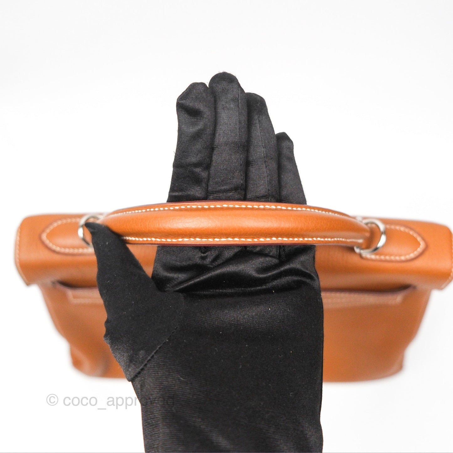 Hermès Kelly 32 Retourne Gold Togo Palladium Hardware