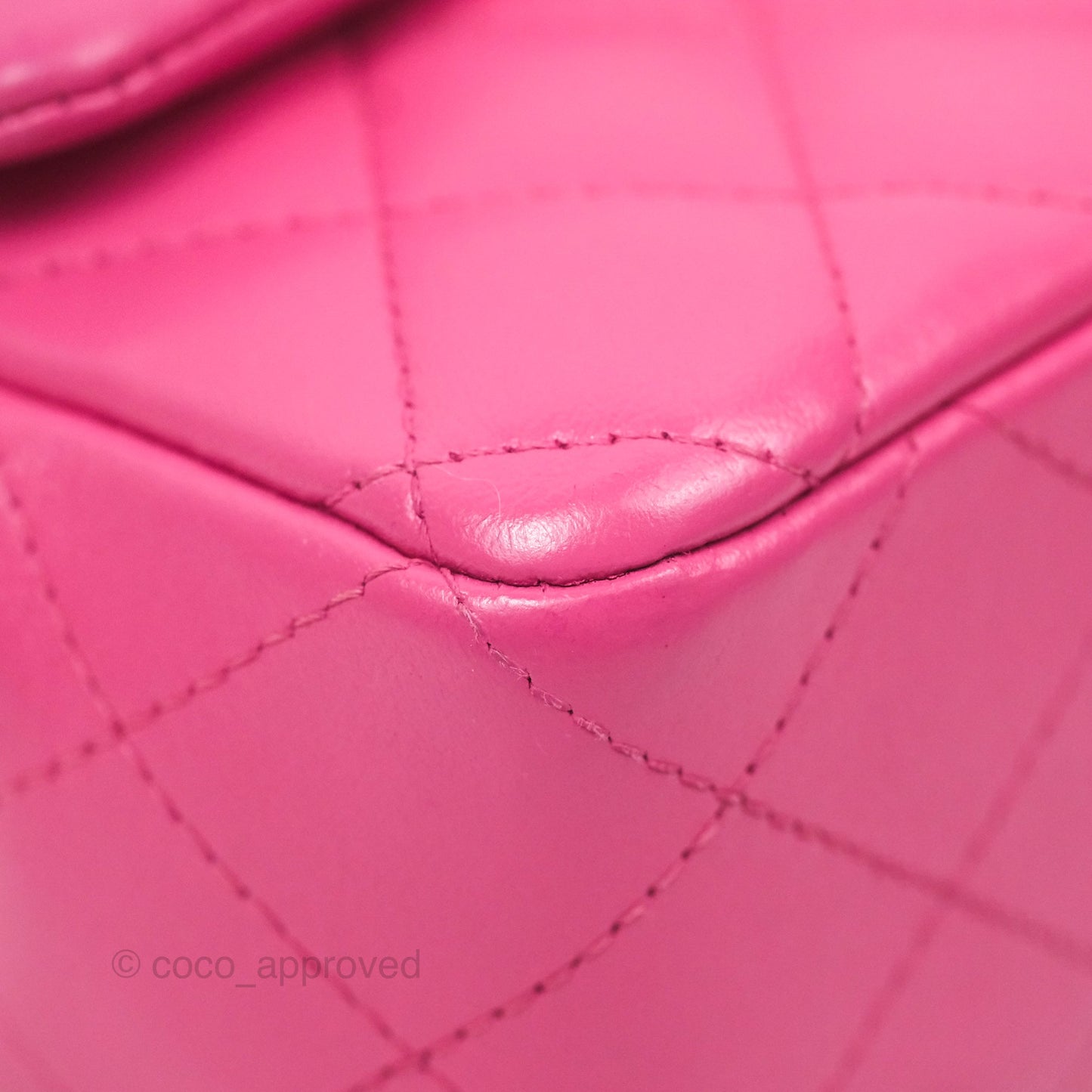 Chanel Quilted Mini Rectangular Flap Pink Lambskin Silver Hardware