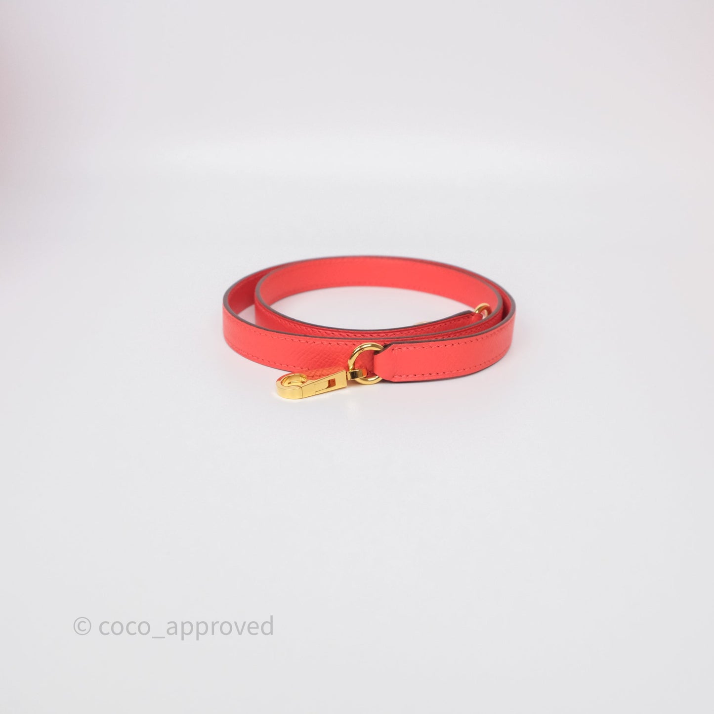 Hermès Sellier Kelly 28 Rose Jaipur Epsom Gold Hardware