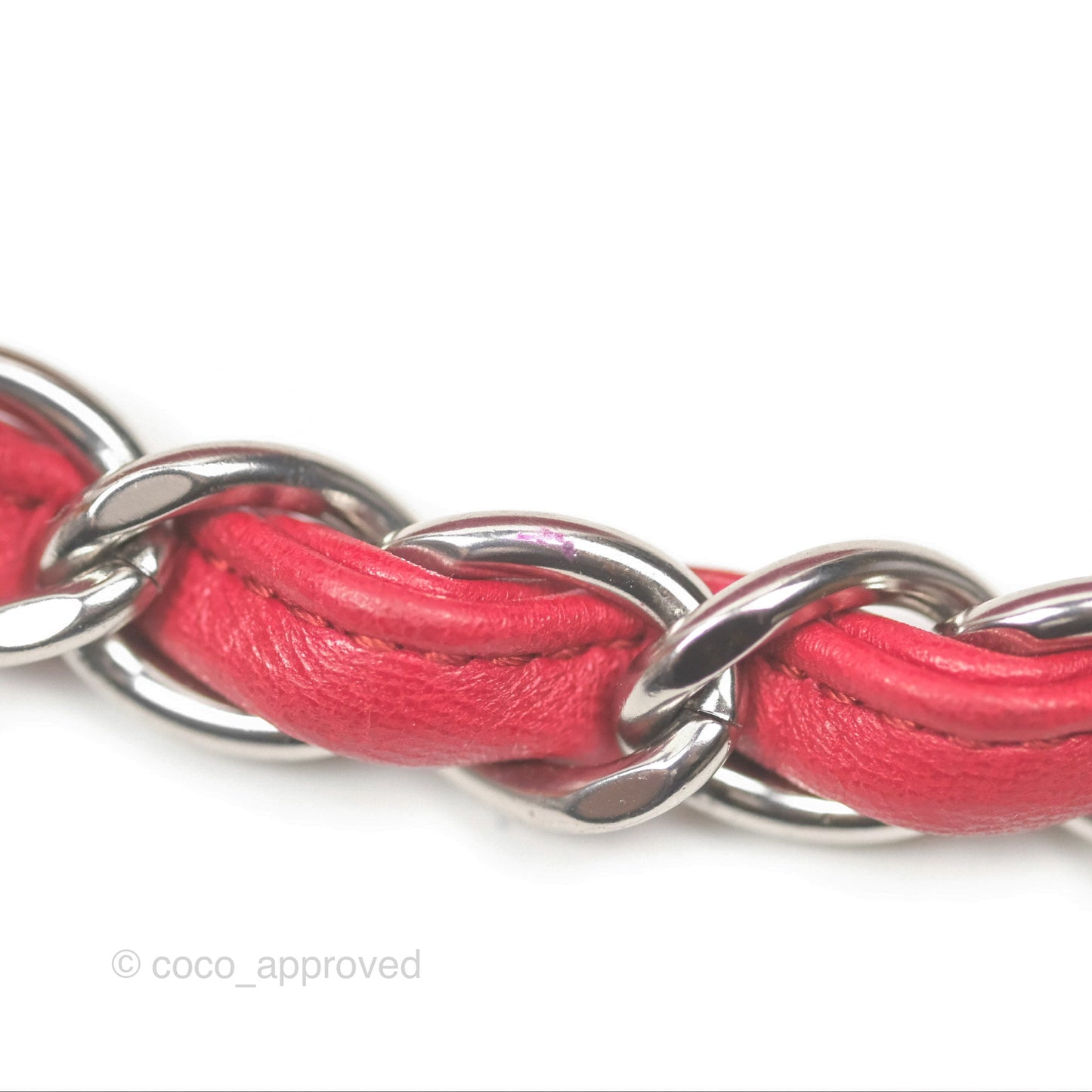Chanel Jumbo Double Flap Red Lambskin Silver Hardware