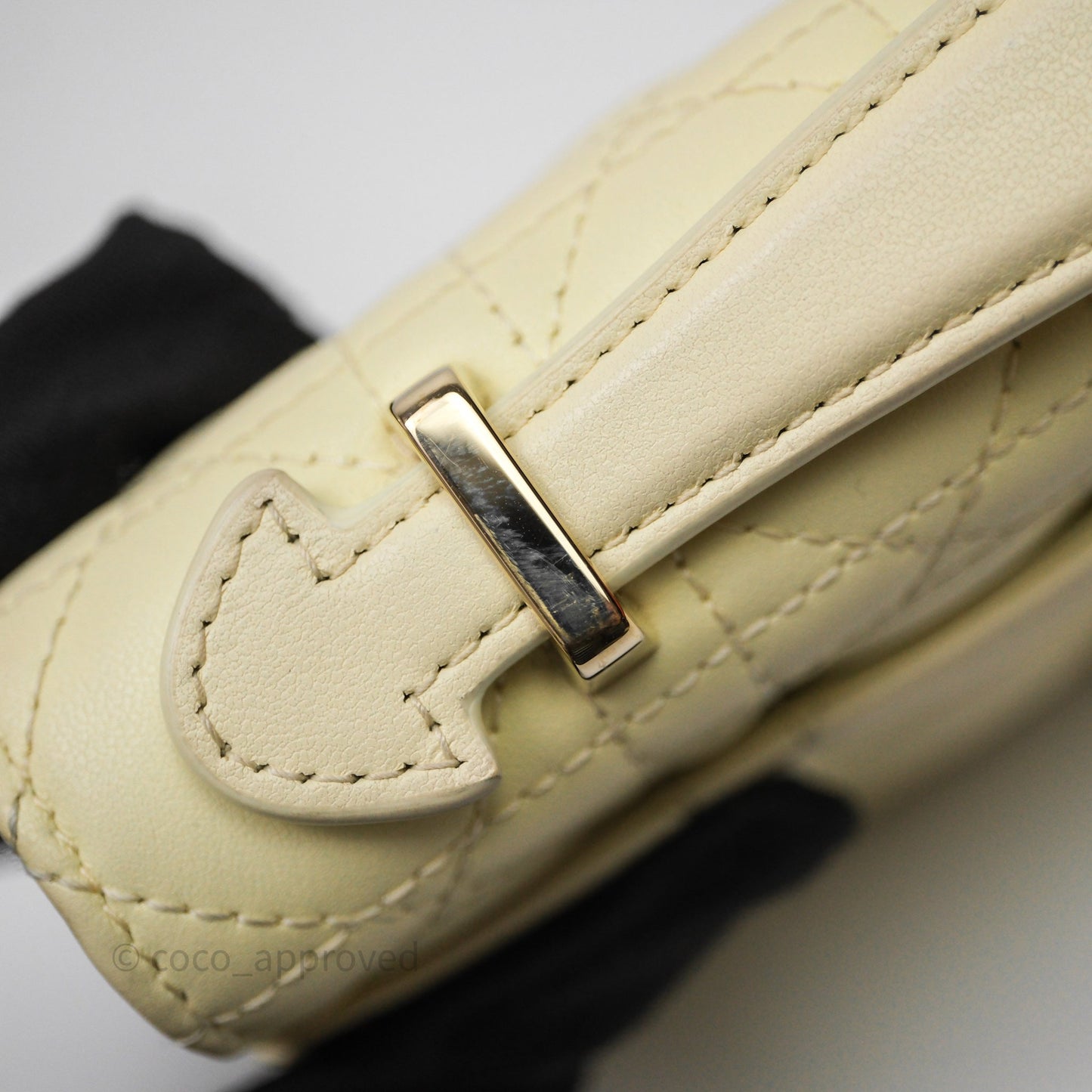 Christian Dior My Dior Mini Bag Yellow Cannage Lambskin Gold Hardware