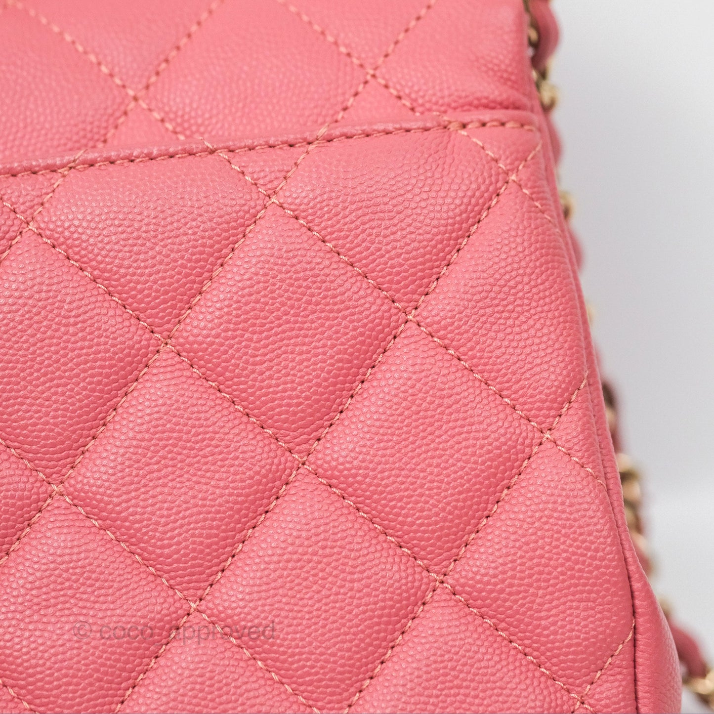 Chanel Quilted Medium Business Affinity Flap Pink Caviar Gold Hardware