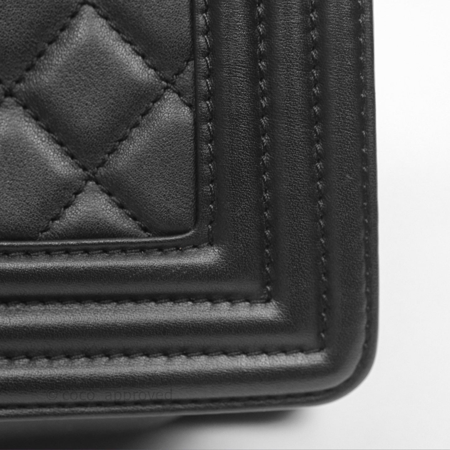 Chanel Small Boy Black Calfskin Aged Gold Hardware