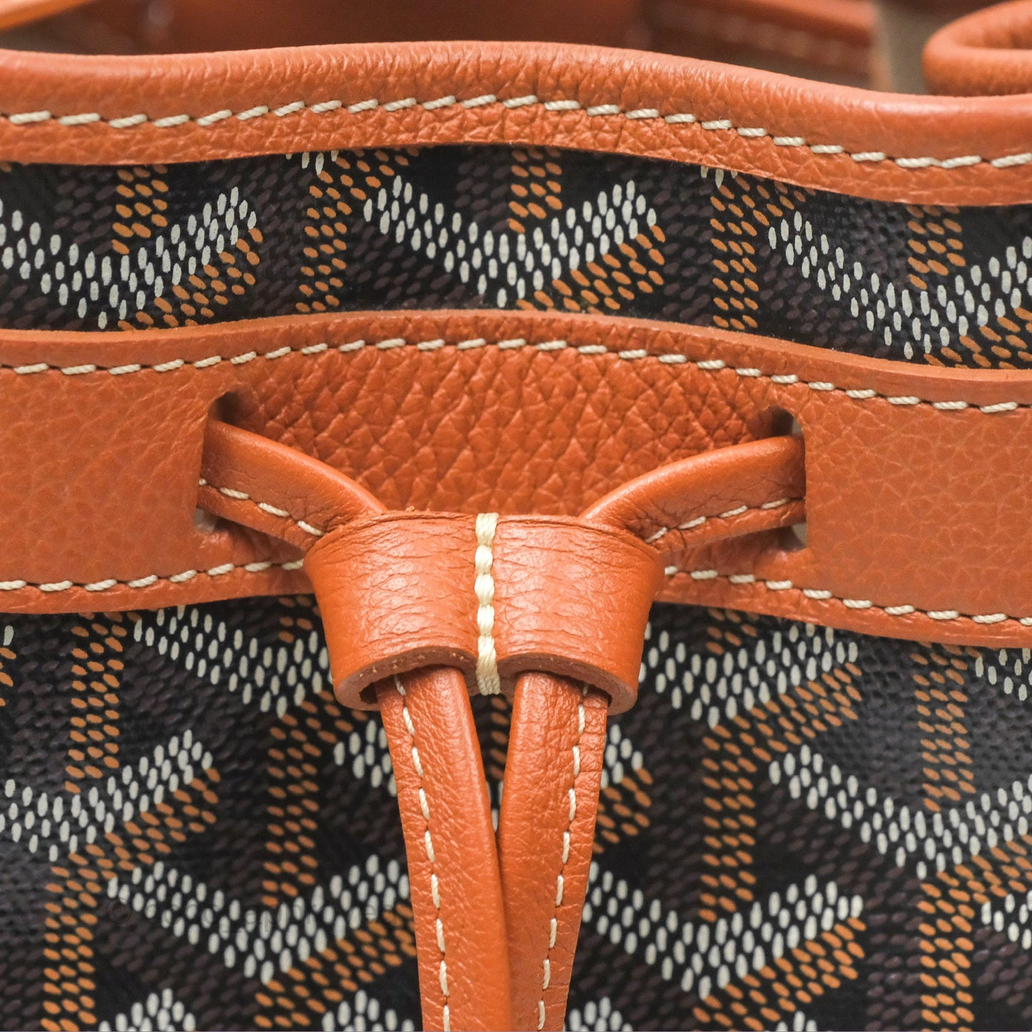 Goyard Petit Flot Bucket Bag Black & Tan Goyardine
