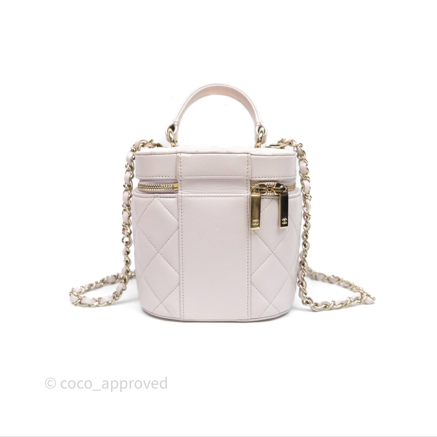 Chanel Trendy CC Vanity Case Lilac Lambskin Gold Hardware