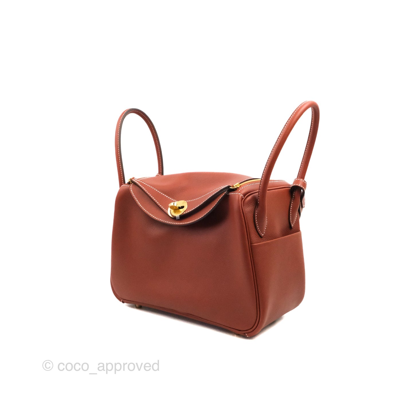 Hermès Lindy 26 Evercolour Sienne Gold Hardware
