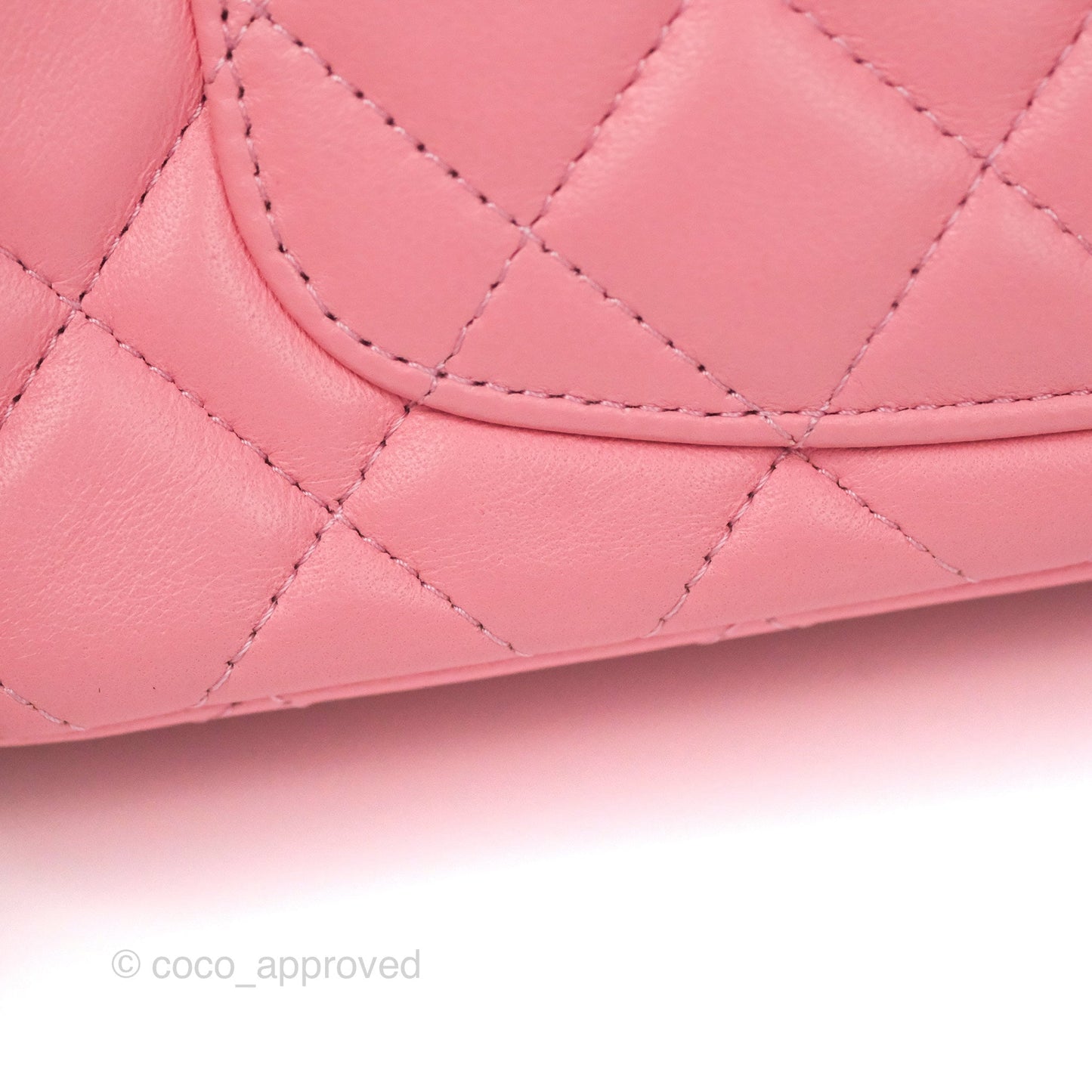 Chanel Quilted Mini Rectangular Flap Pink Lambskin Aged Gold Hardware