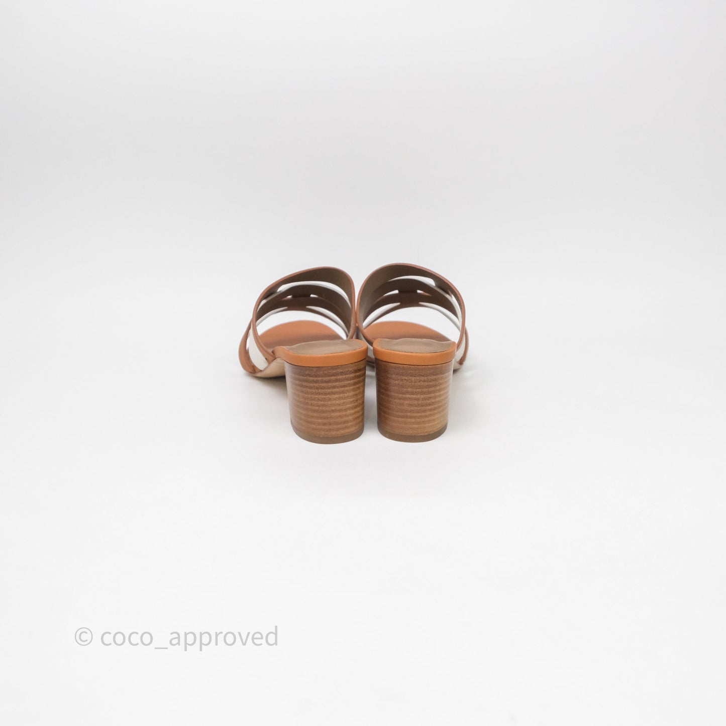 Hermes Amica Sandal Blanc/Naturel Size 38.5