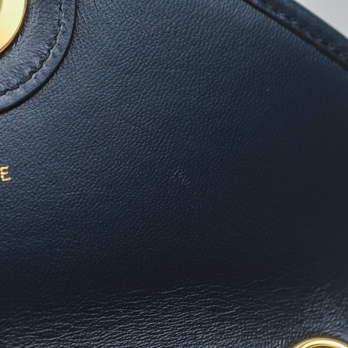 Celine Sulky Clutch Beige Gold Hardware