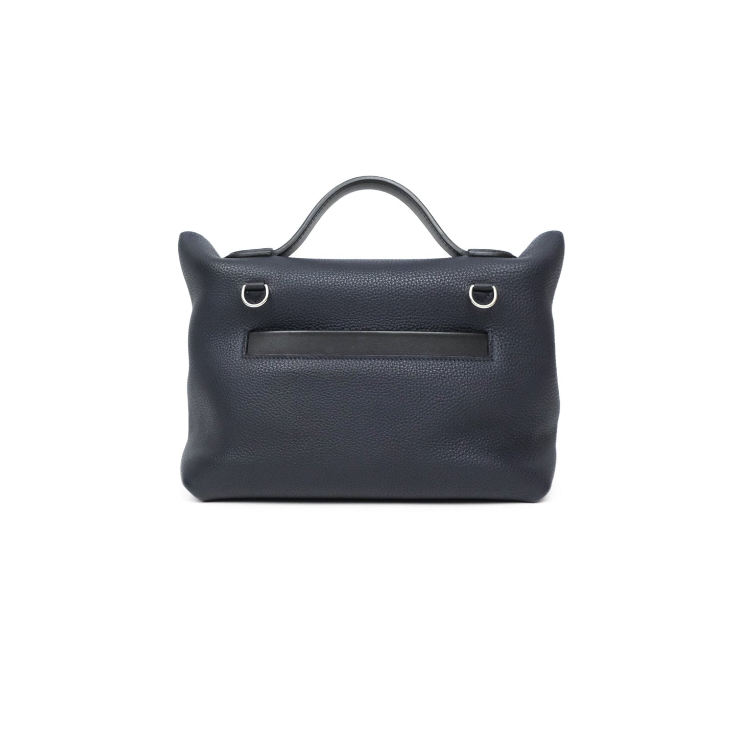 Hermès 24/24 29 Bleu Nuit 2Z / Noir Black 89 Togo/Swift Palladium Hardware