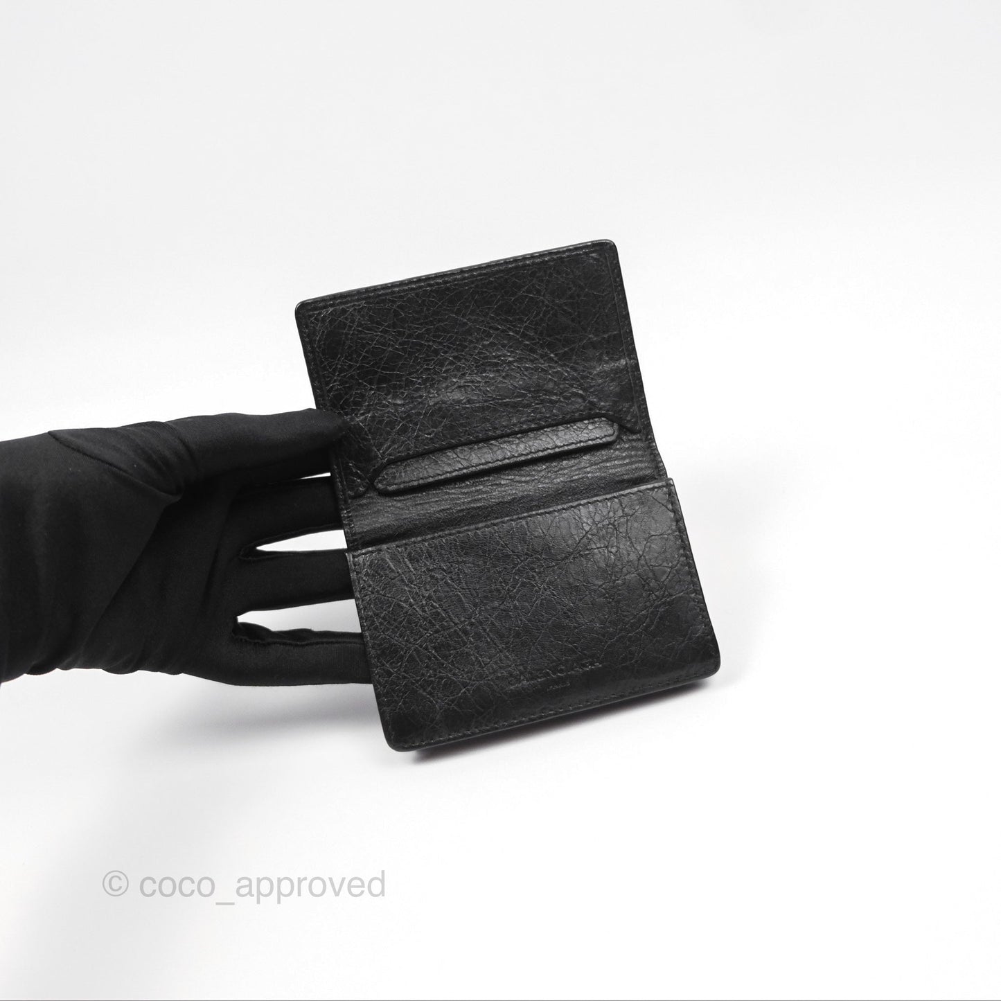 Balenciaga City Moto Bifold Cardholder Black