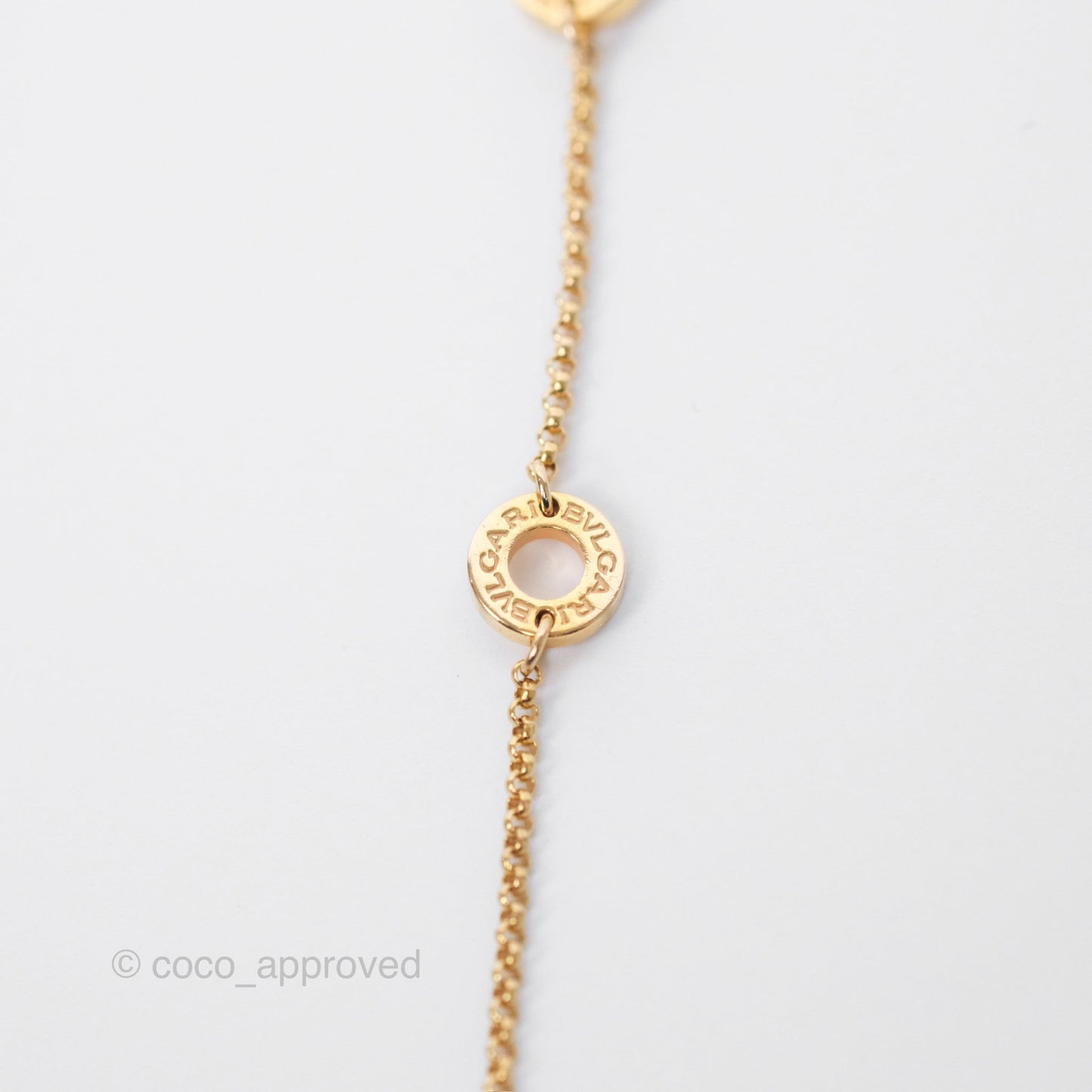 Bvlgari Mini Zero1 Necklace Ceramic Bronze Rose Gold