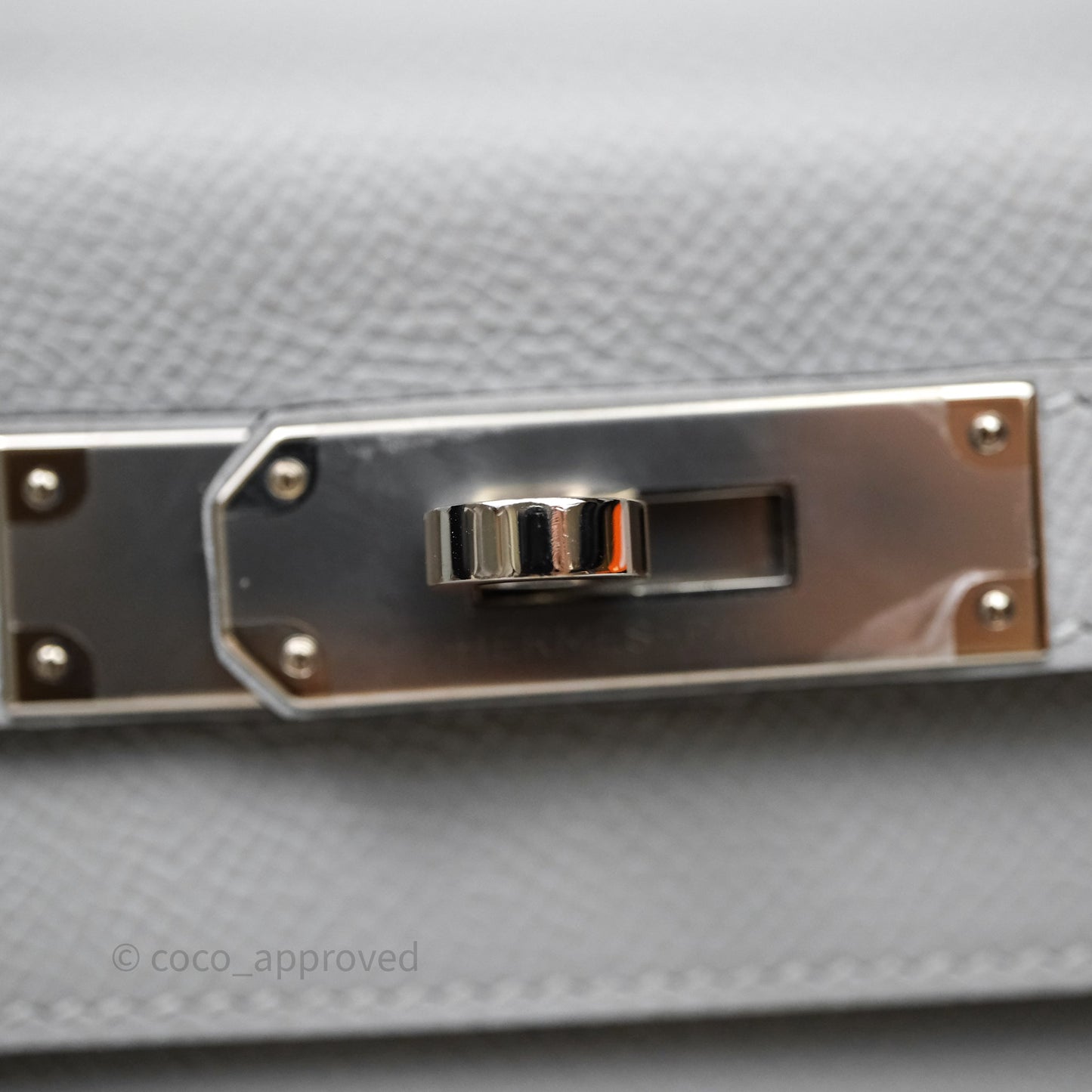 Hermès Kelly 28 Bleu Glacier 8U Epsom Palladium Hardware