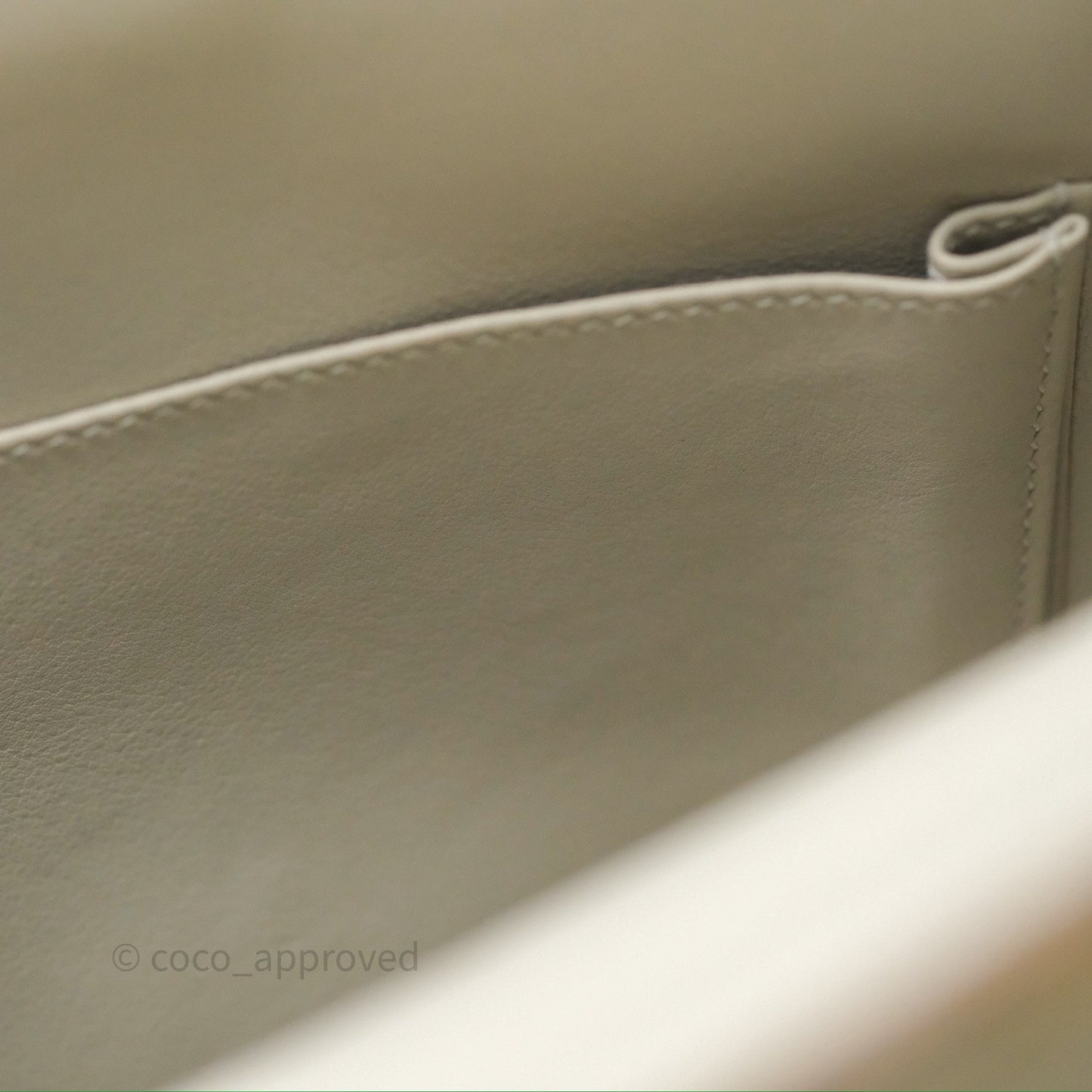 Hermès Retourne Swift Kelly 25 Gris Perle 80 Gold Hardware