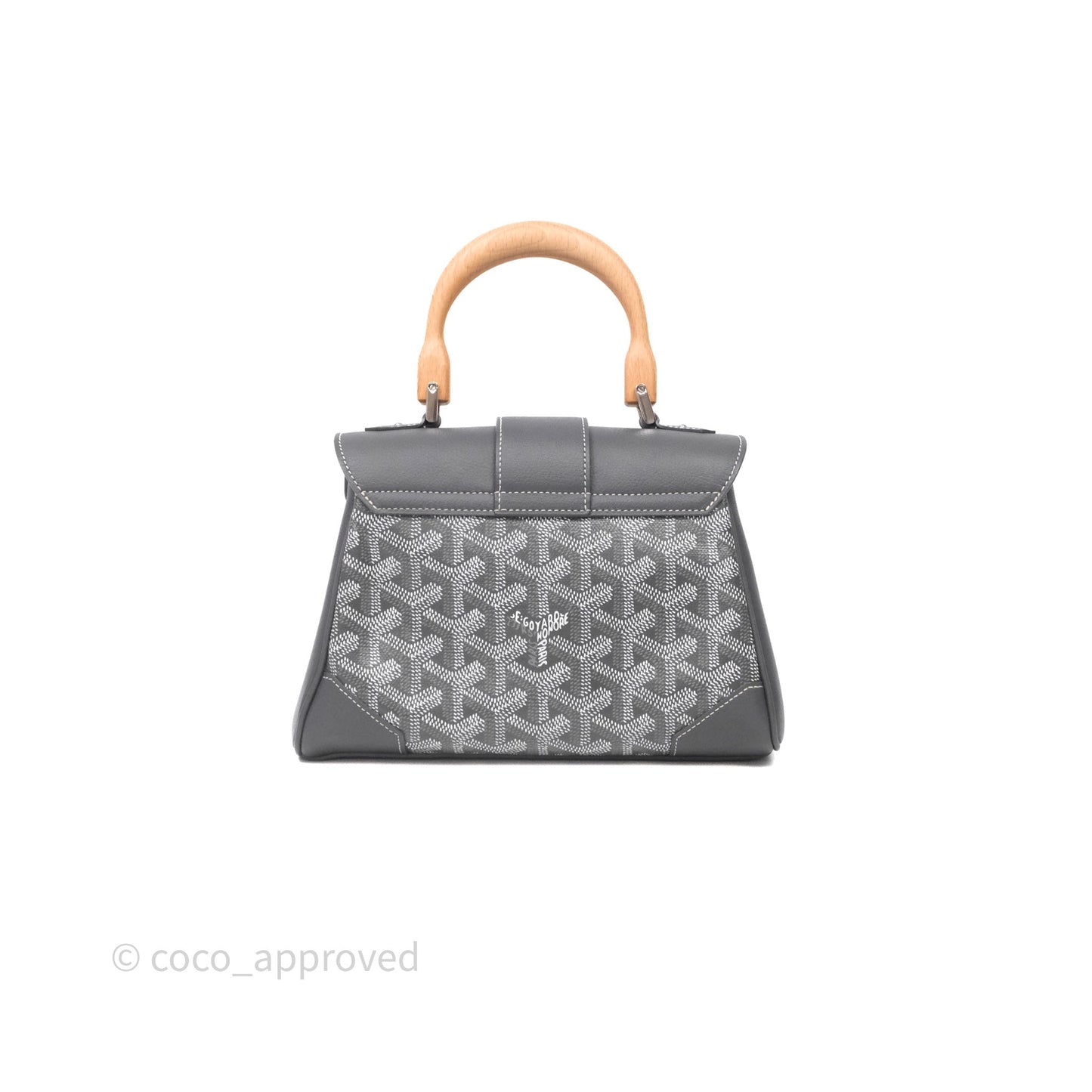 Goyard Saïgon Mini Bag Chevroches Calfskin Grey Silver Hardware