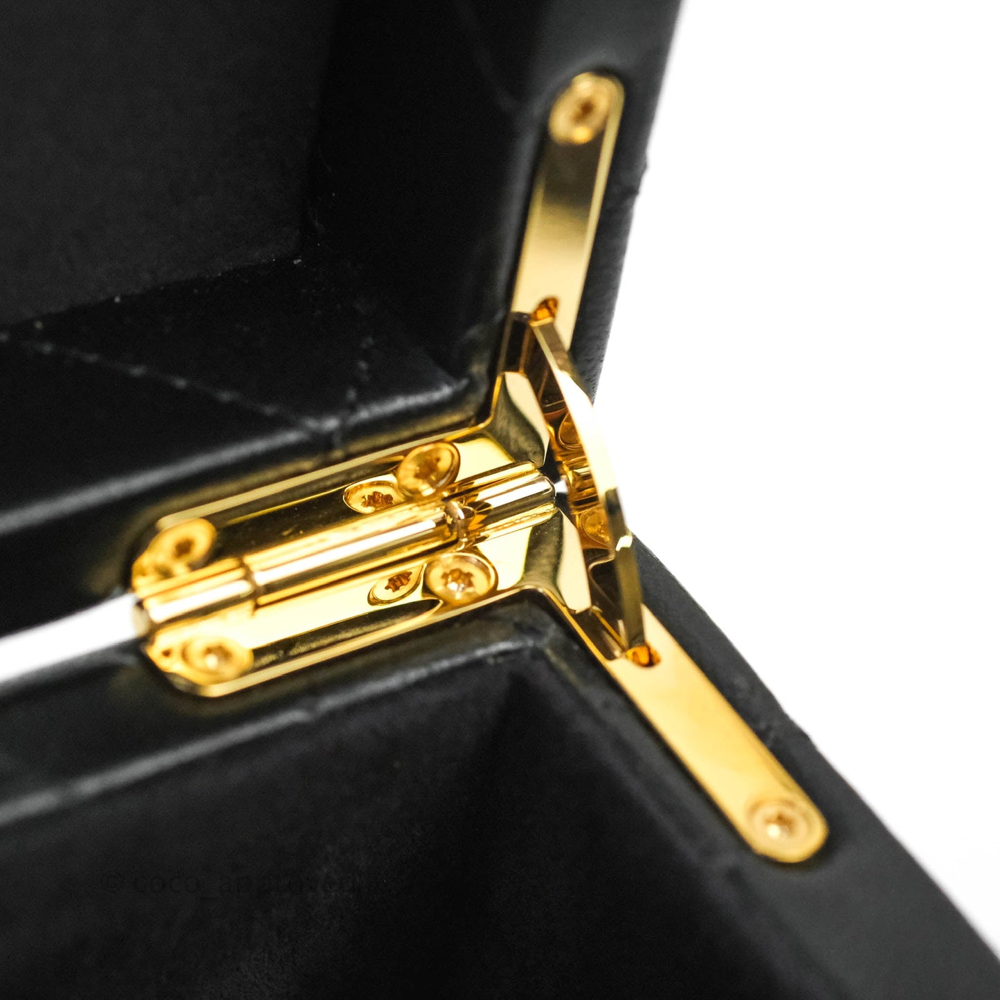 Chanel Jewellery Box Quilted Black Lambskin Gold Hardware